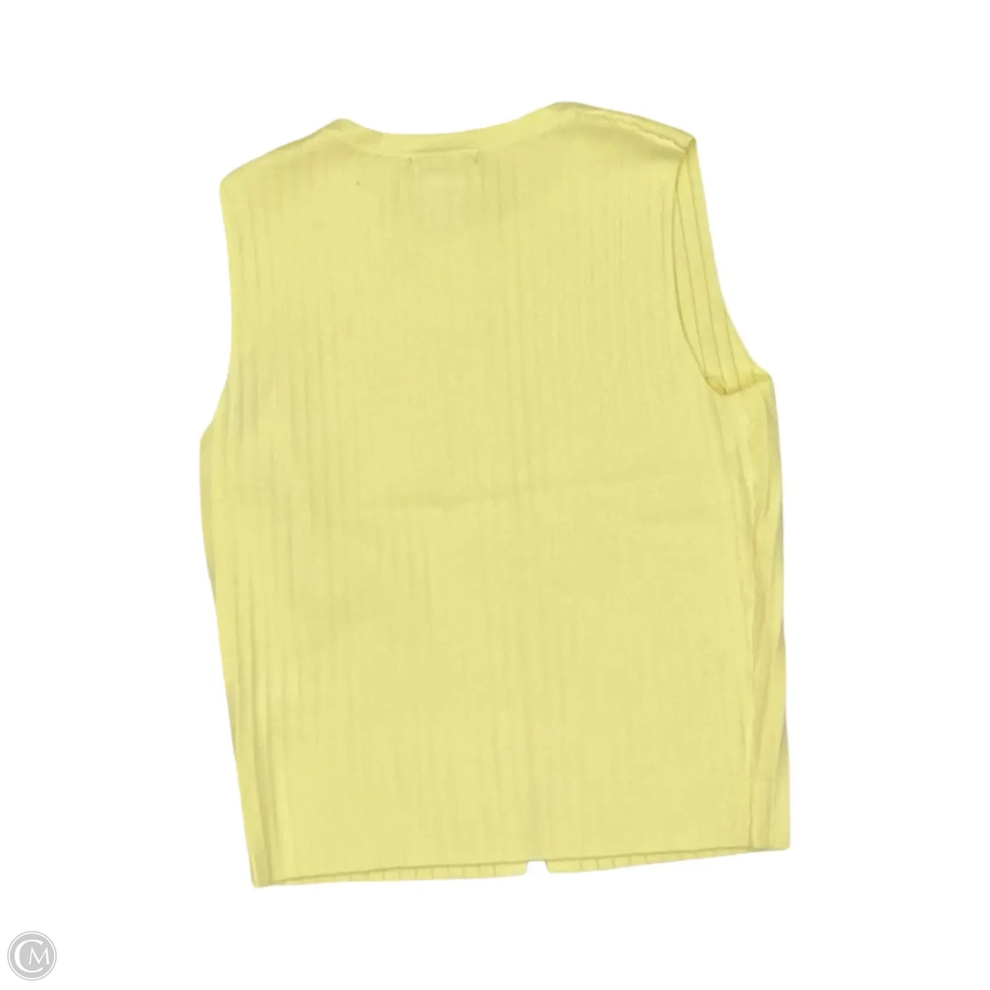 Top Sleeveless By Clothes Mentor In Yellow, Size: Xs