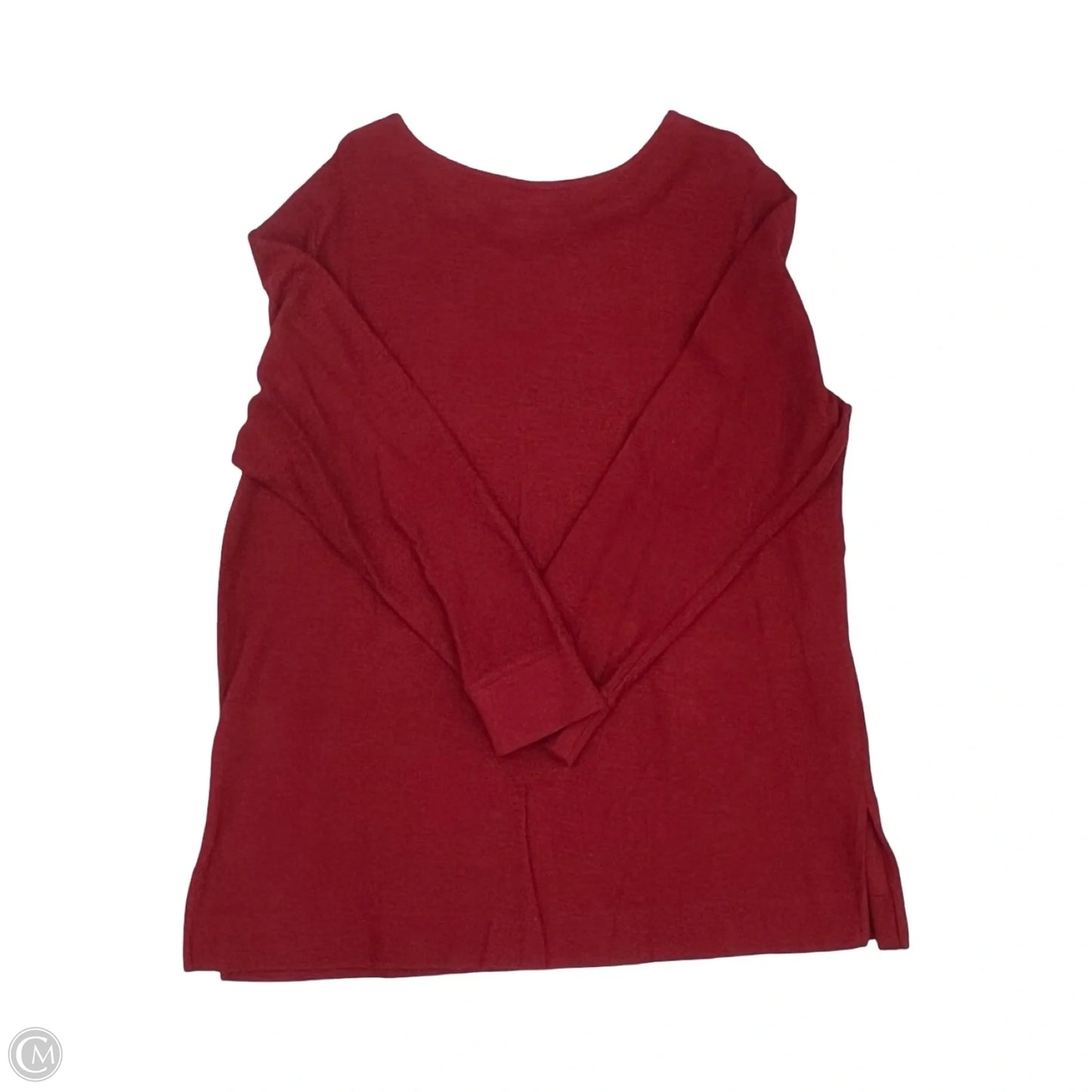 Tunic Long Sleeve By J. Jill In Red, Size: Xl