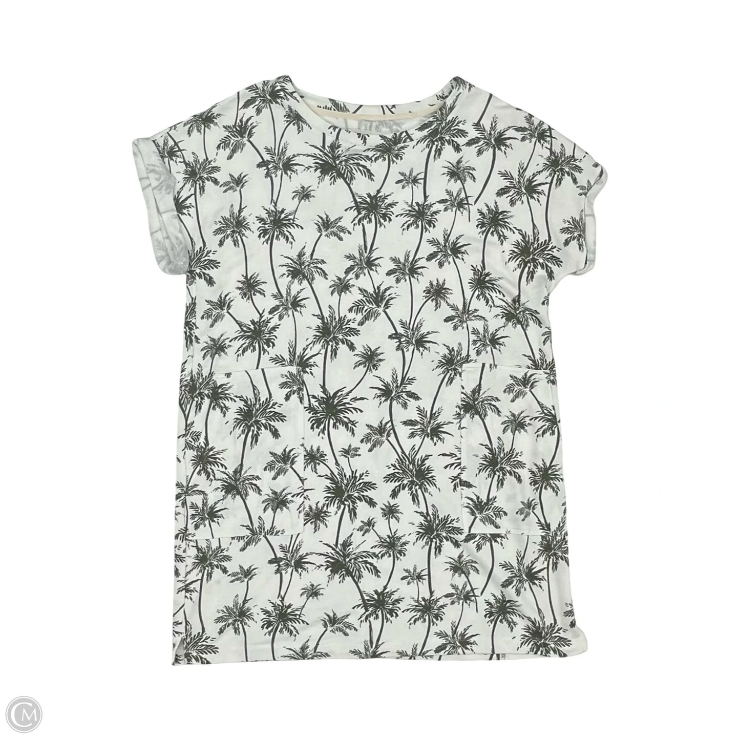 Dress Casual Short By Lou And Grey In Green & White, Size: Xl