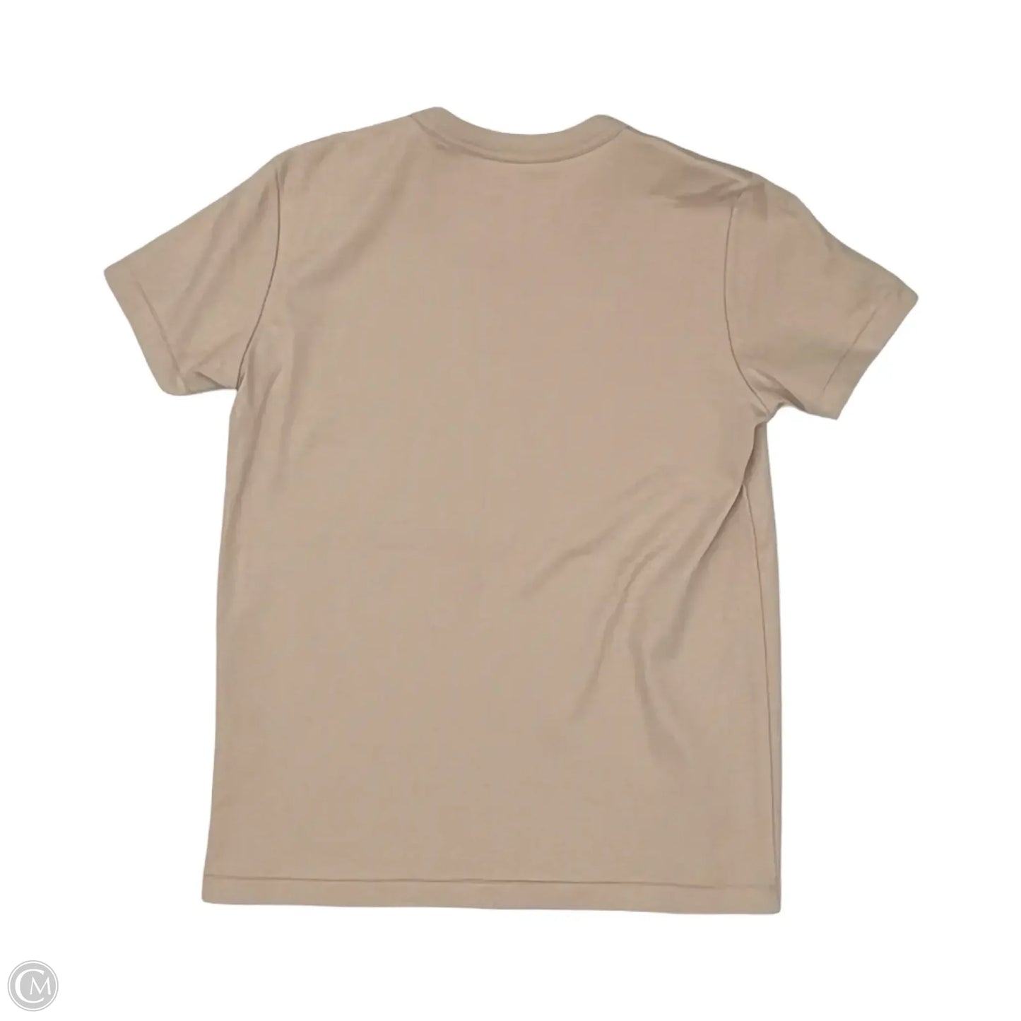 Top Short Sleeve Basic By Uniqlo In Tan, Size: M