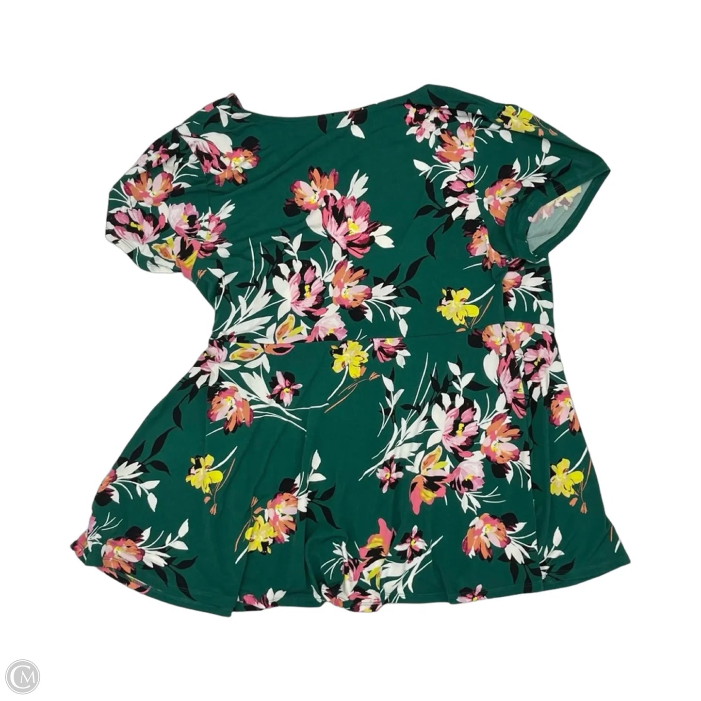 Blouse Short Sleeve By Torrid In Green, Size: 2x