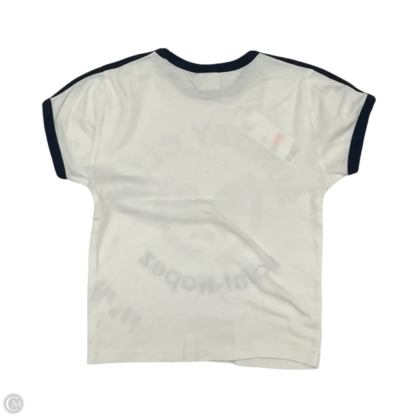 Top Short Sleeve By Urban Outfitters In Blue & White, Size: M