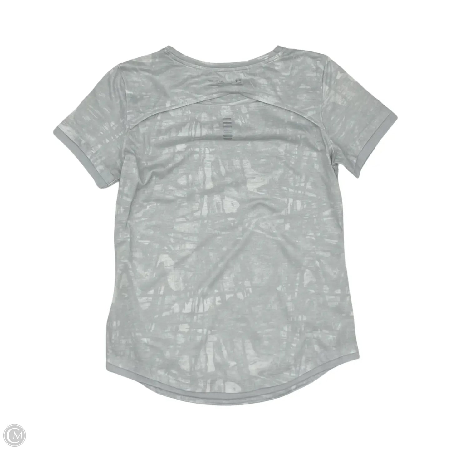Athletic Top Short Sleeve By Under Armour In Grey, Size: Xs