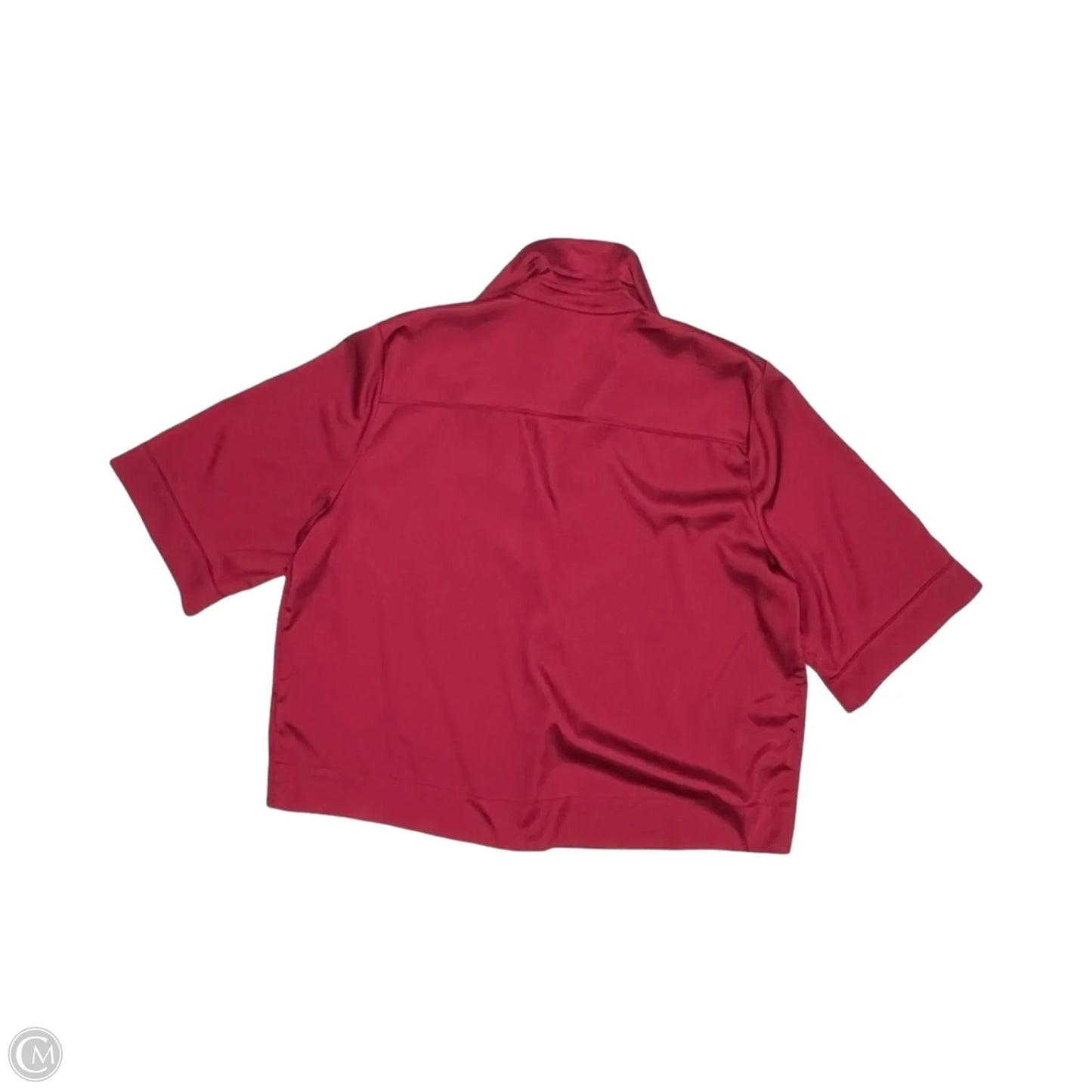 Blouse Short Sleeve By Evereve In Red, Size: L