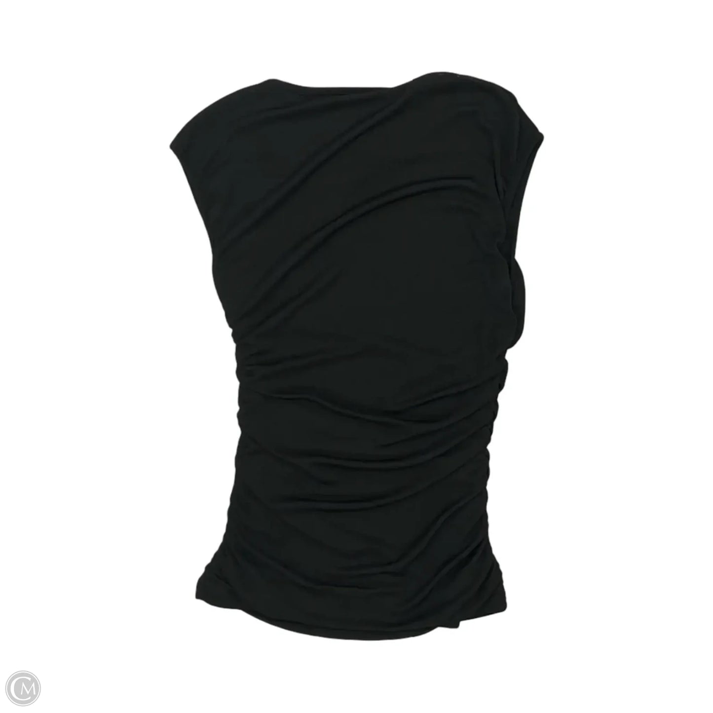 Blouse Short Sleeve By Ariella In Black, Size: S