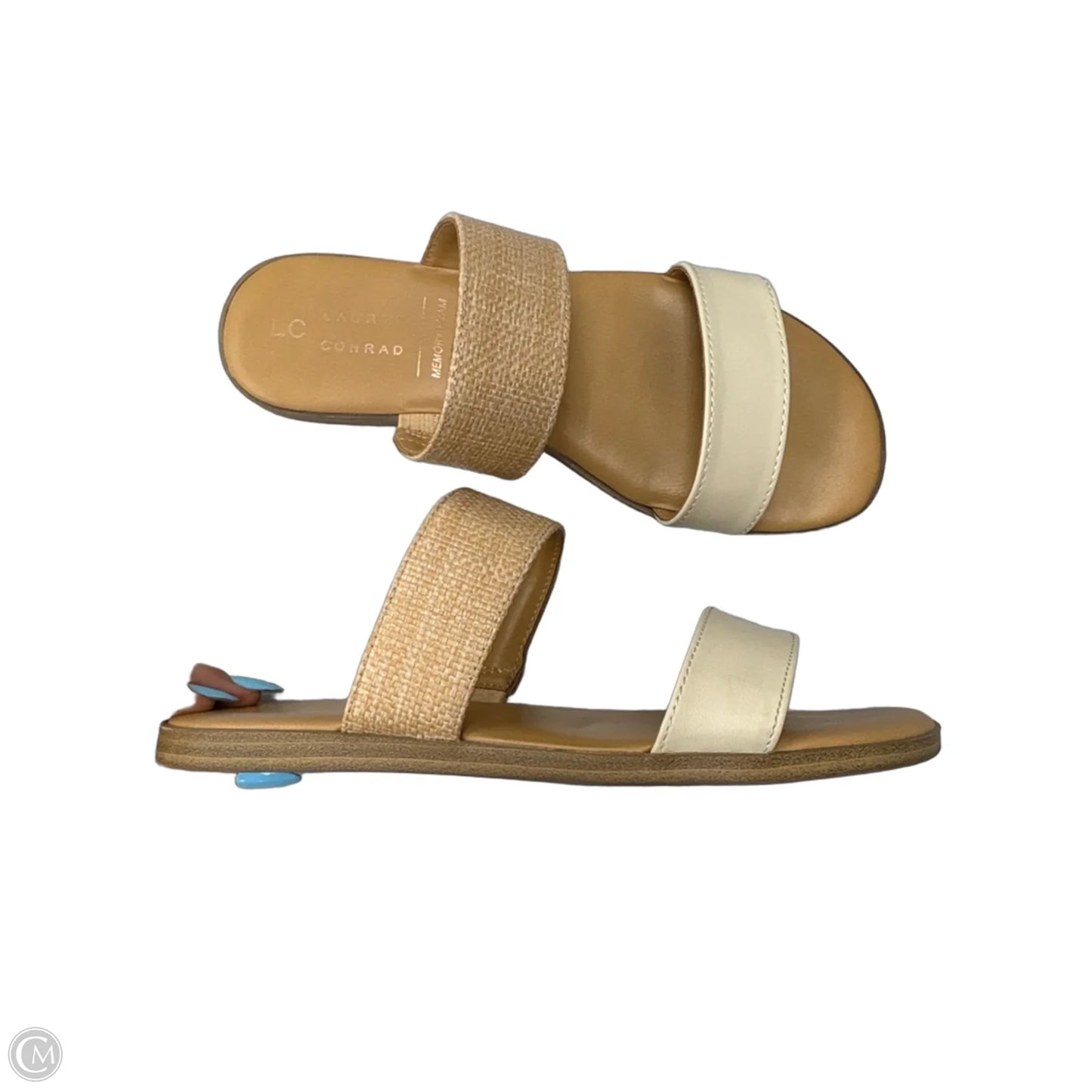 Sandals Flats By Lc Lauren Conrad In Tan, Size: 7.5