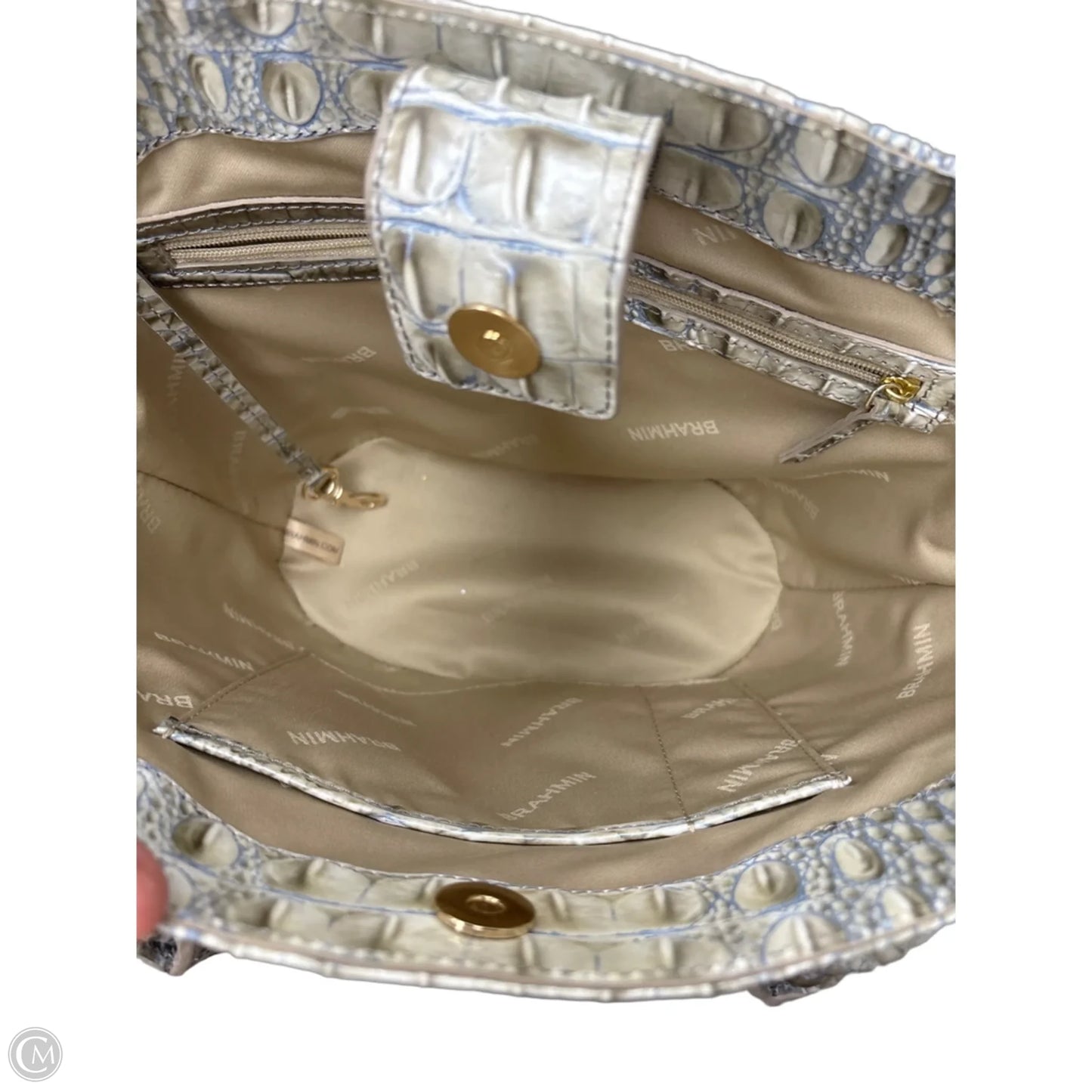 Handbag Designer By Brahmin, Size: Medium