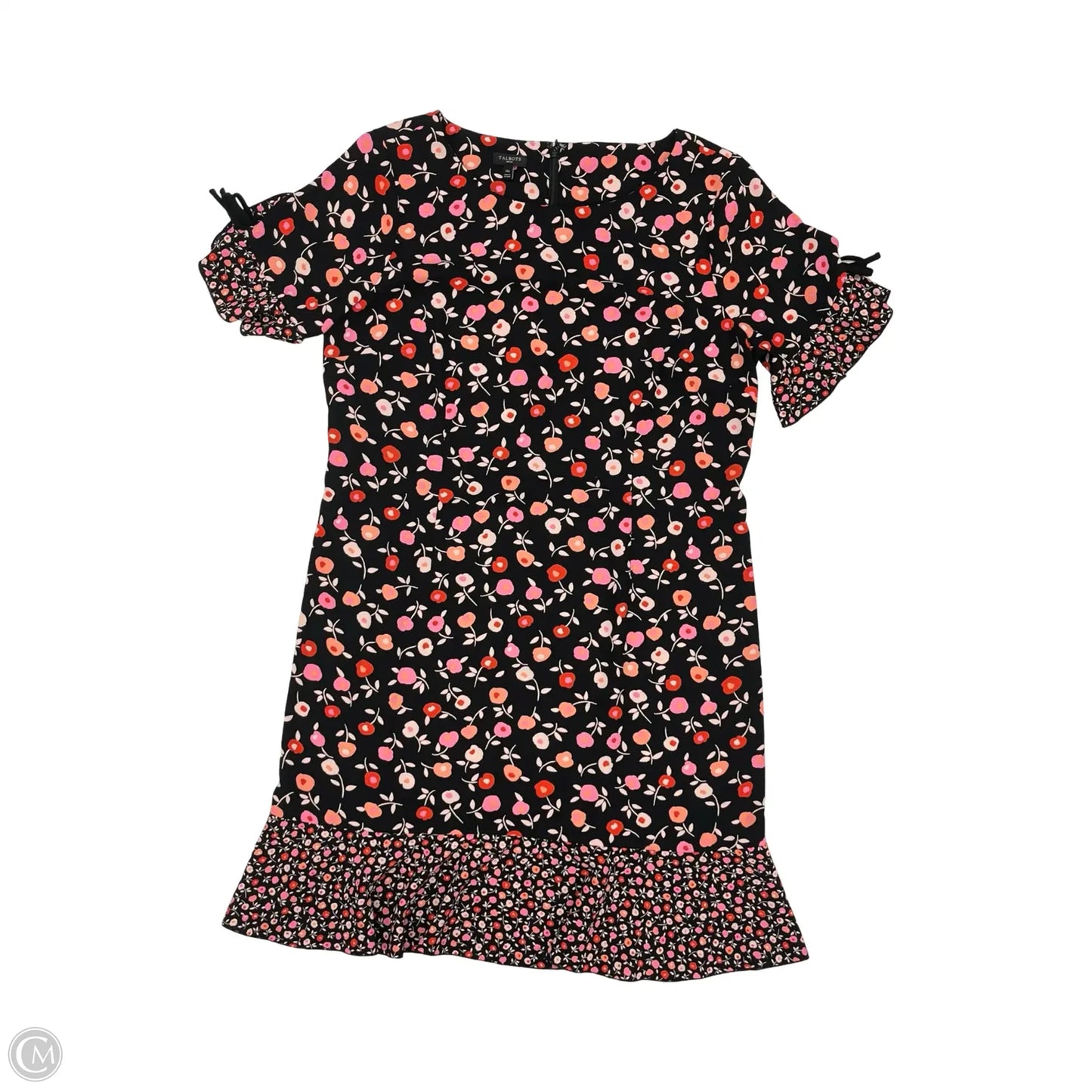 Dress Party Short By Talbots In Black & Pink, Size: 14p
