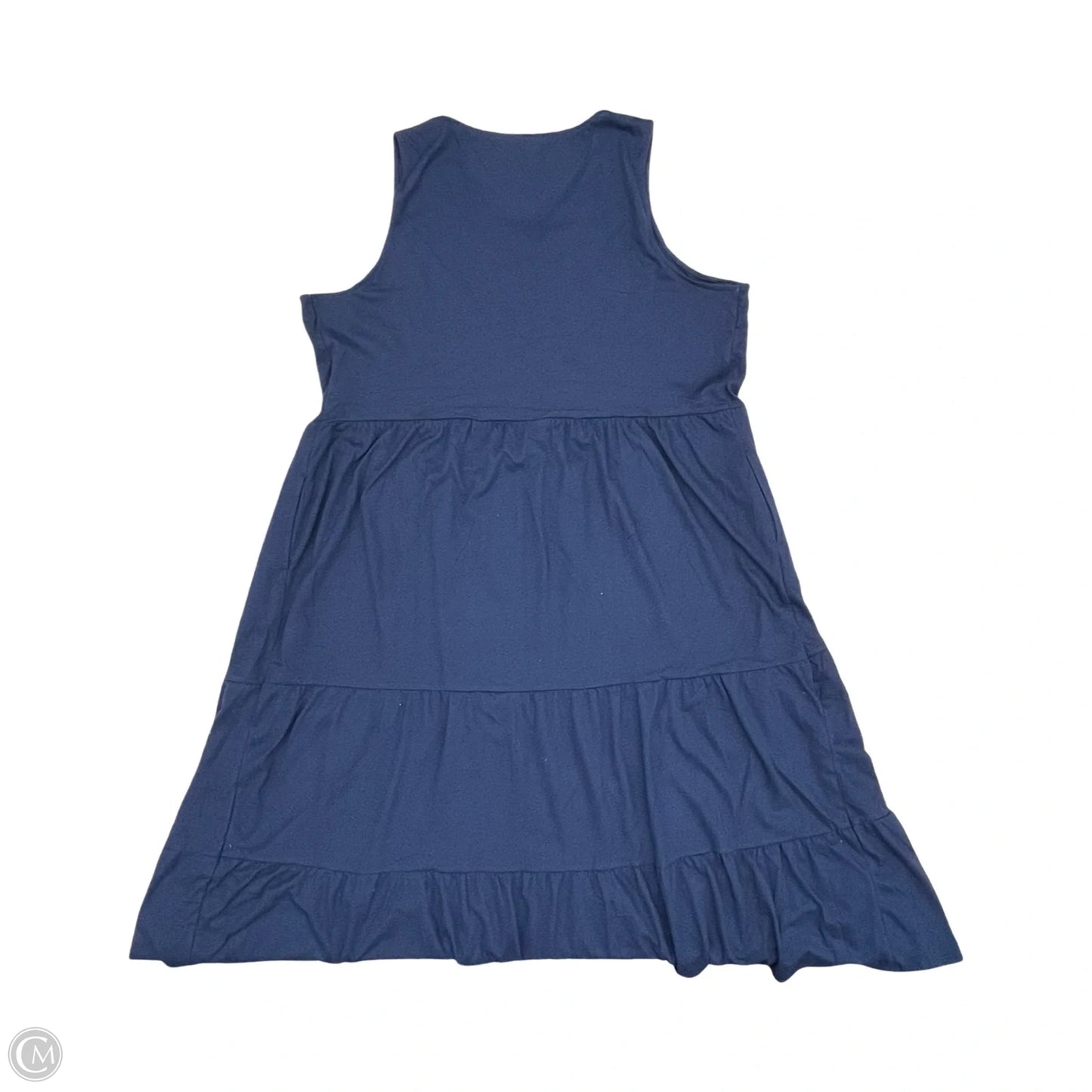 Dress Casual Maxi By Croft And Barrow In Navy, Size: 3x