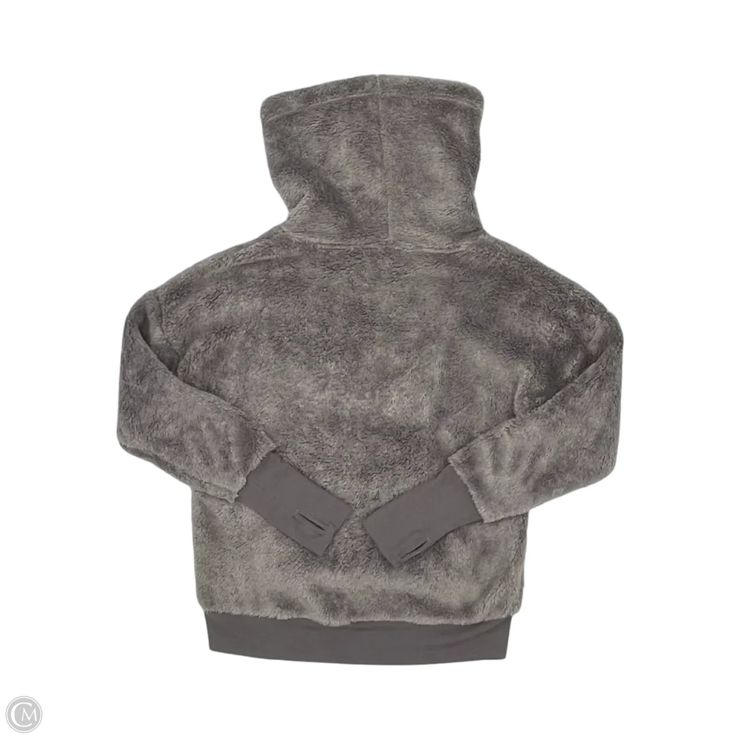 Athletic Sweatshirt Collar By Mpg In Grey, Size: M