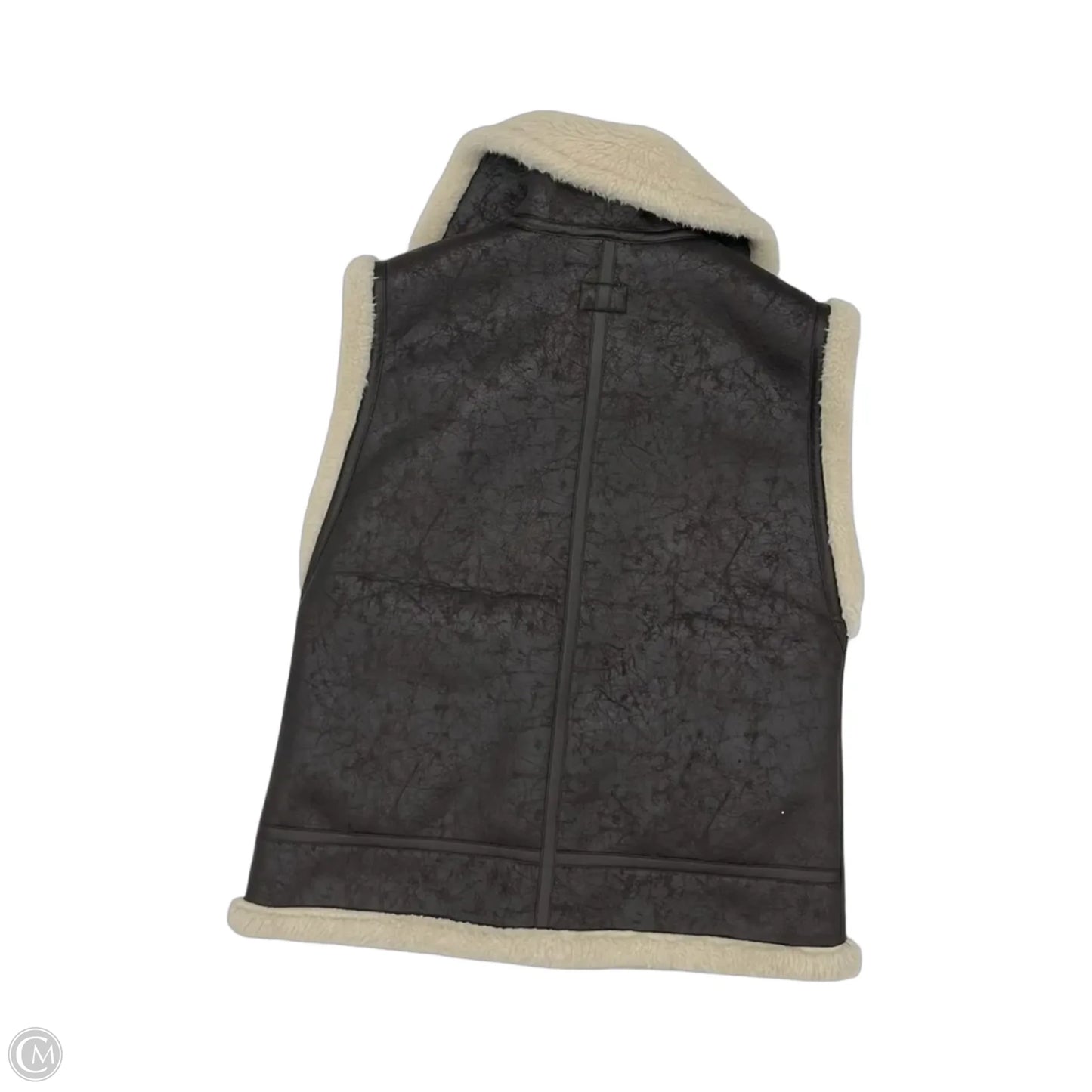 Vest Faux Fur & Sherpa By Aerie In Brown, Size: M