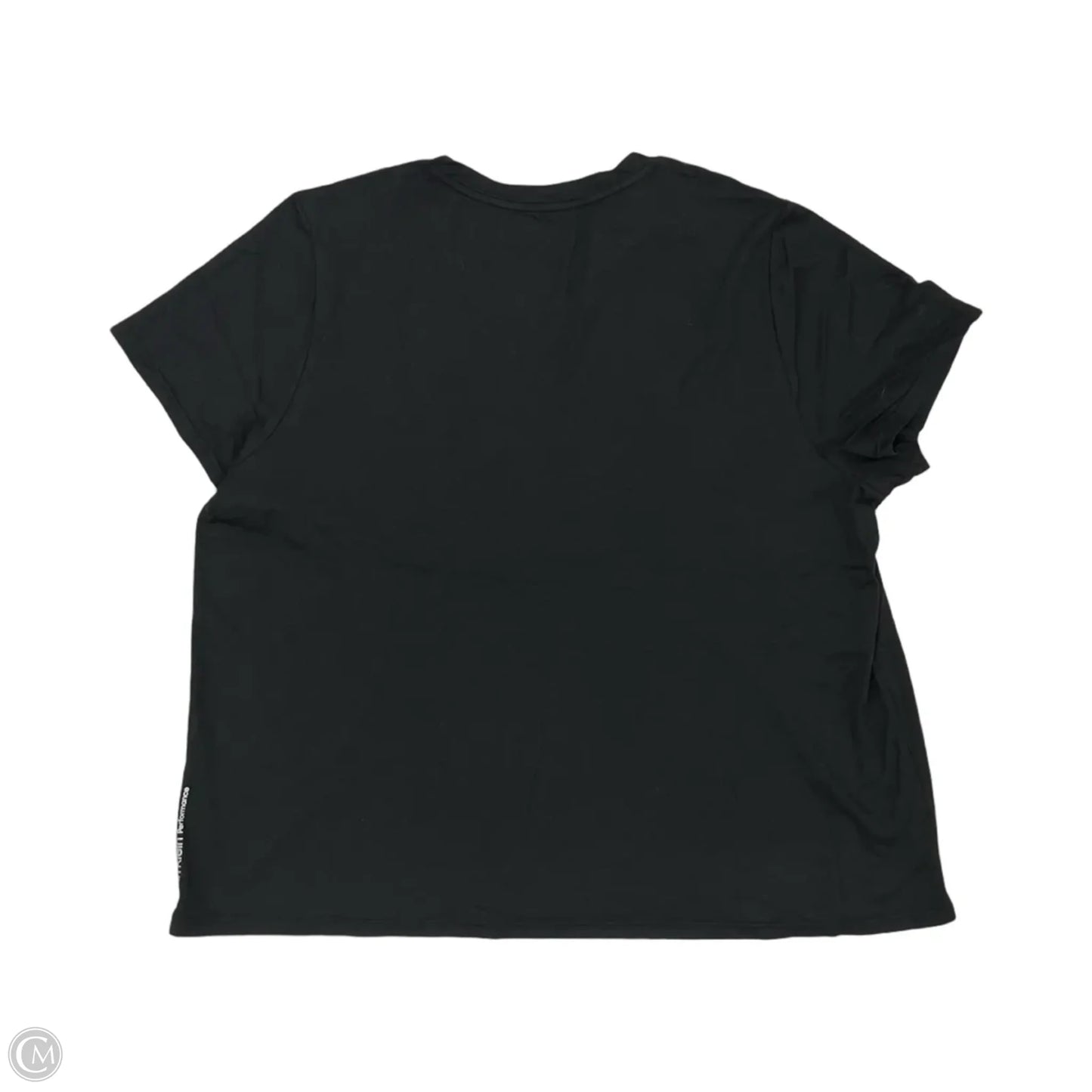 Top Short Sleeve By Calvin Klein Performance In Black, Size: 3x