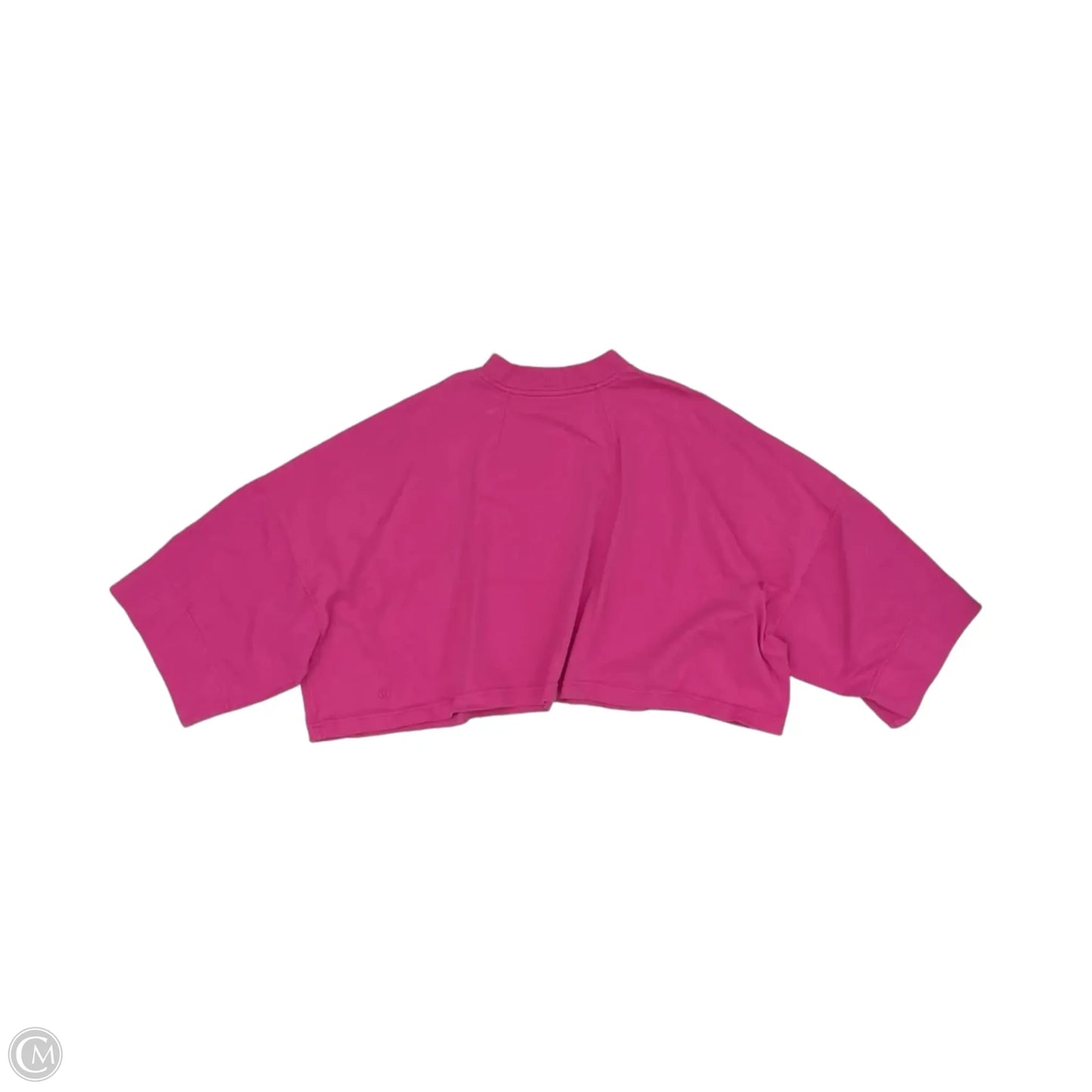 Athletic Top Short Sleeve By Lululemon In Pink, Size: L