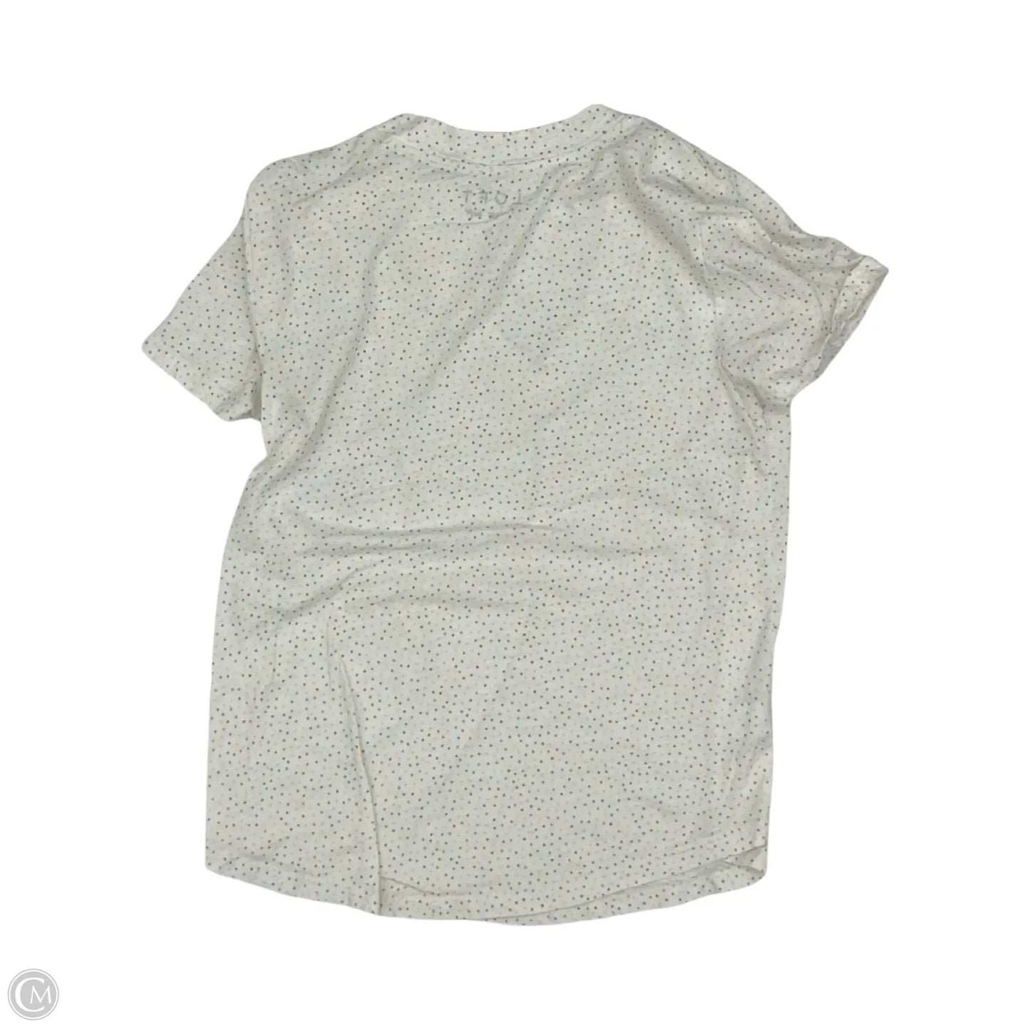 Top Short Sleeve By Loft In Polkadot Pattern, Size: S