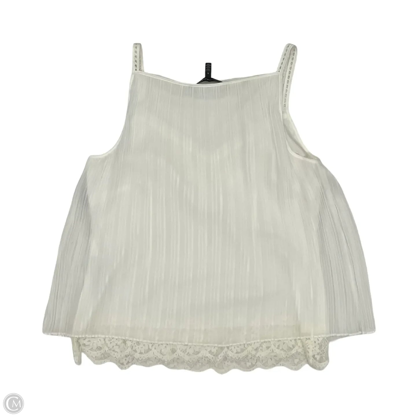 Blouse Sleeveless By White House Black Market In Cream, Size: S