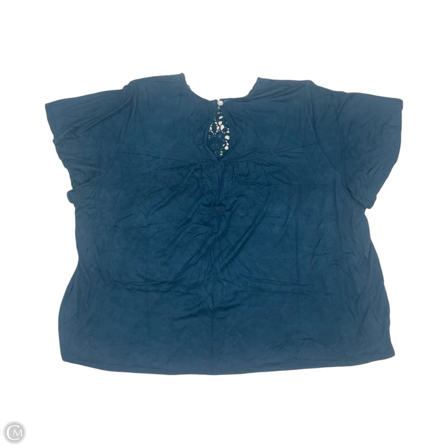 Top Short Sleeve By Torrid In Teal, Size: 3x