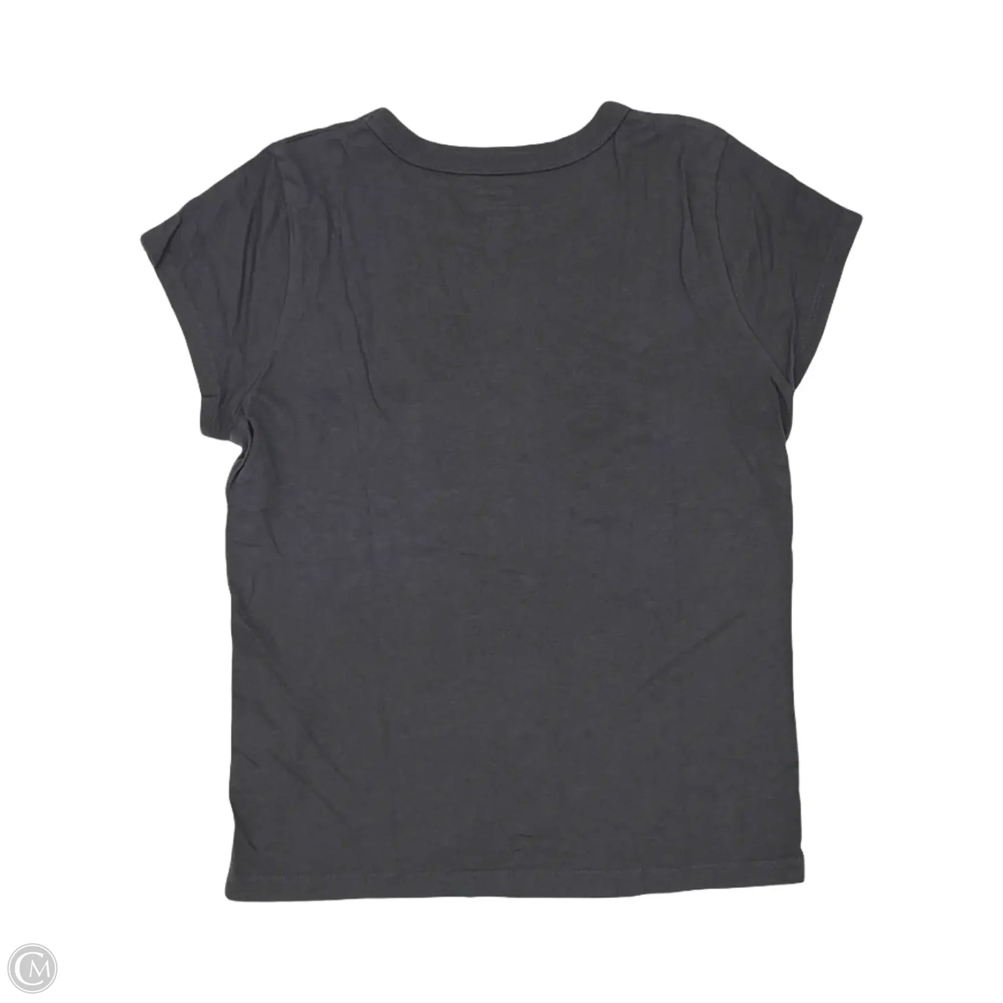 Top Short Sleeve Basic By Madewell In Grey, Size: S