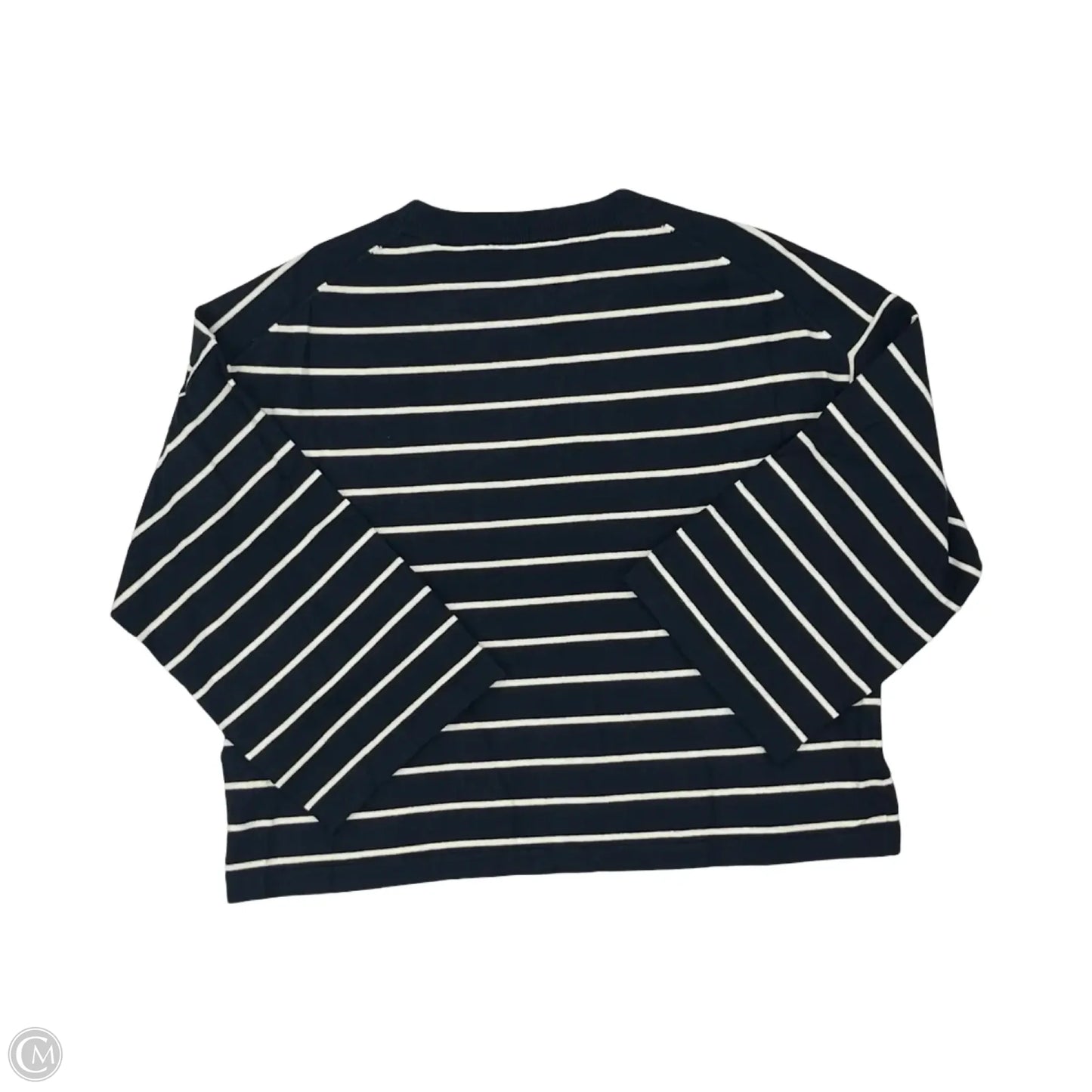Top Long Sleeve By Clothes Mentor In Blue & White, Size: S