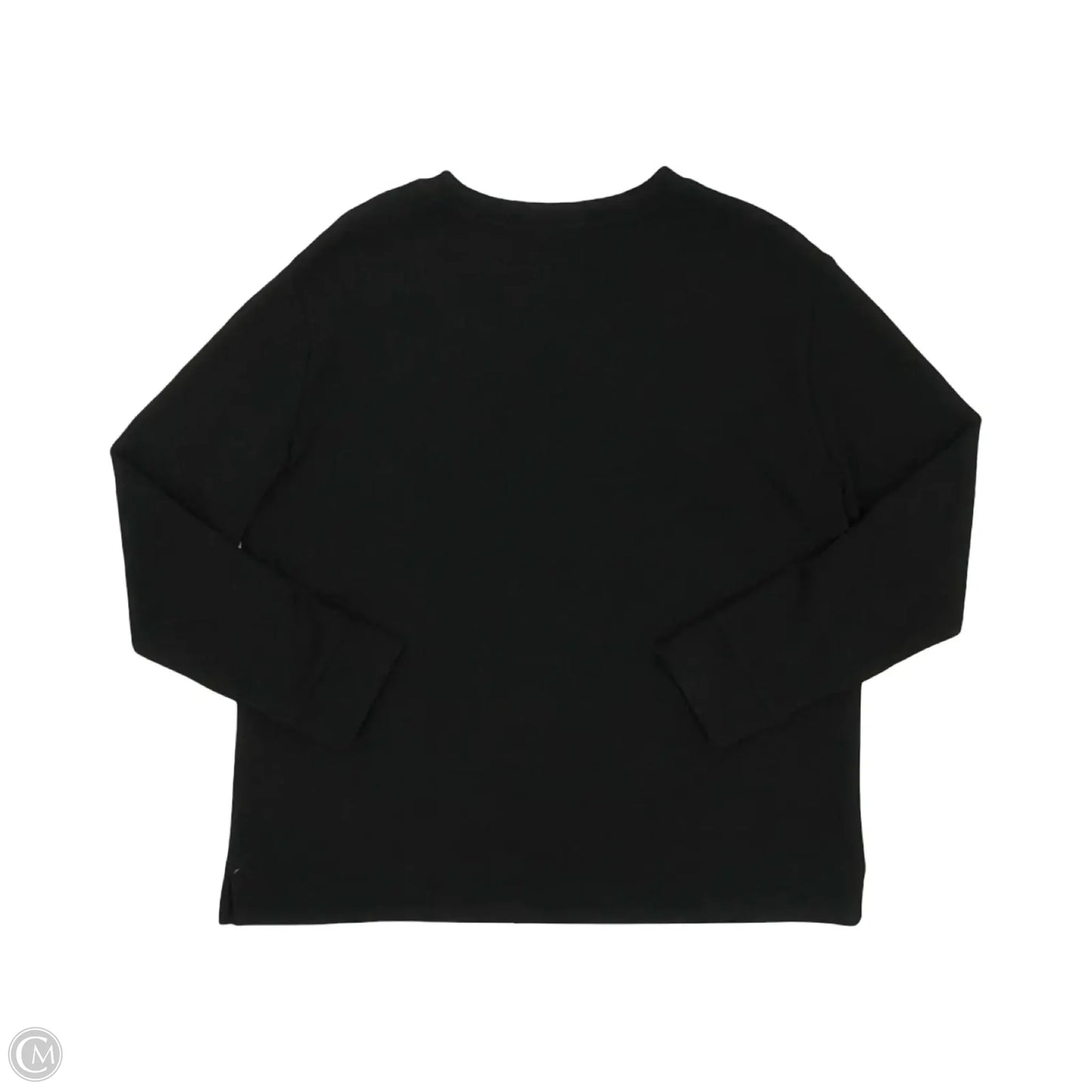 Top Long Sleeve By Chicos In Black, Size: M