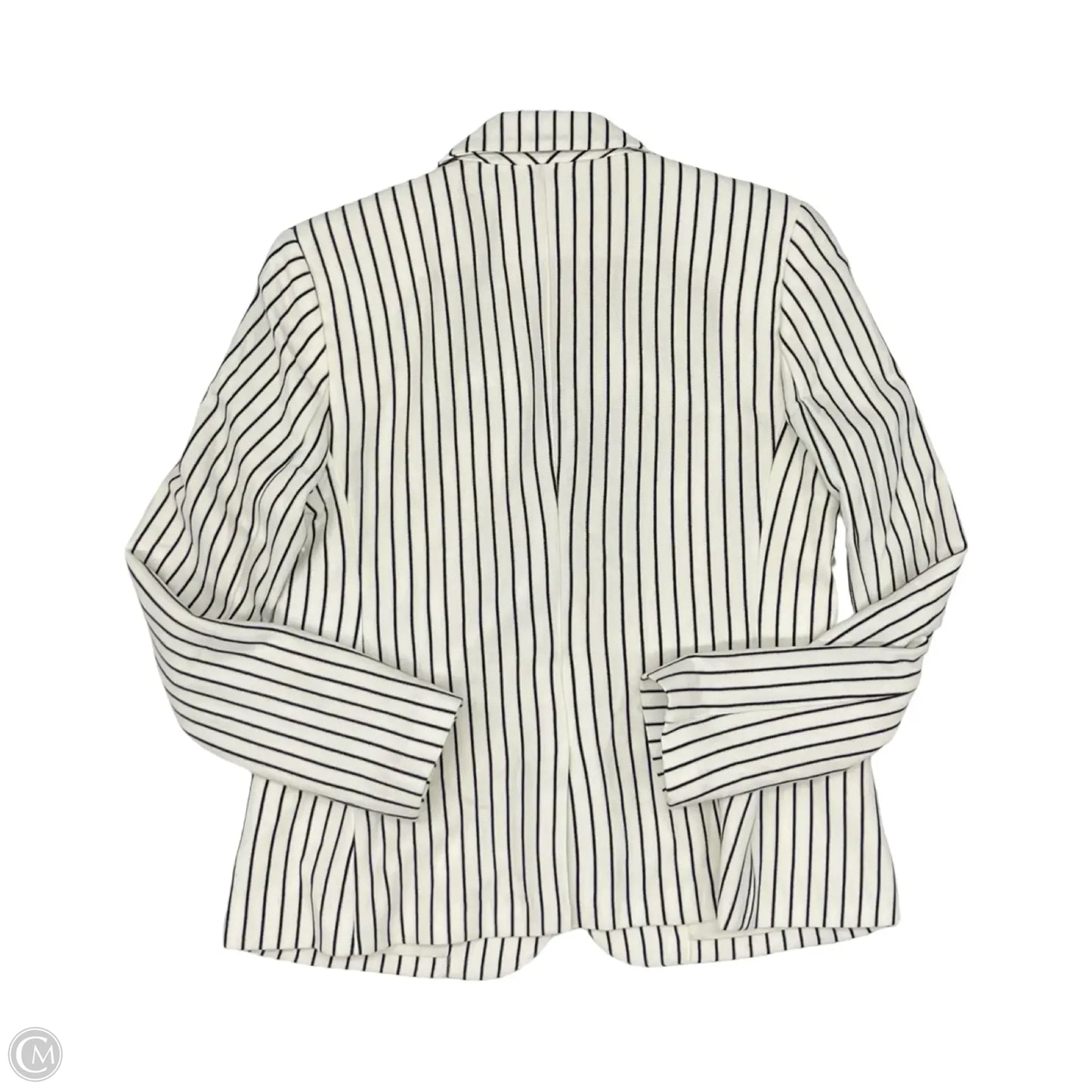 Blazer By Ralph Lauren In Blue & Cream, Size: M