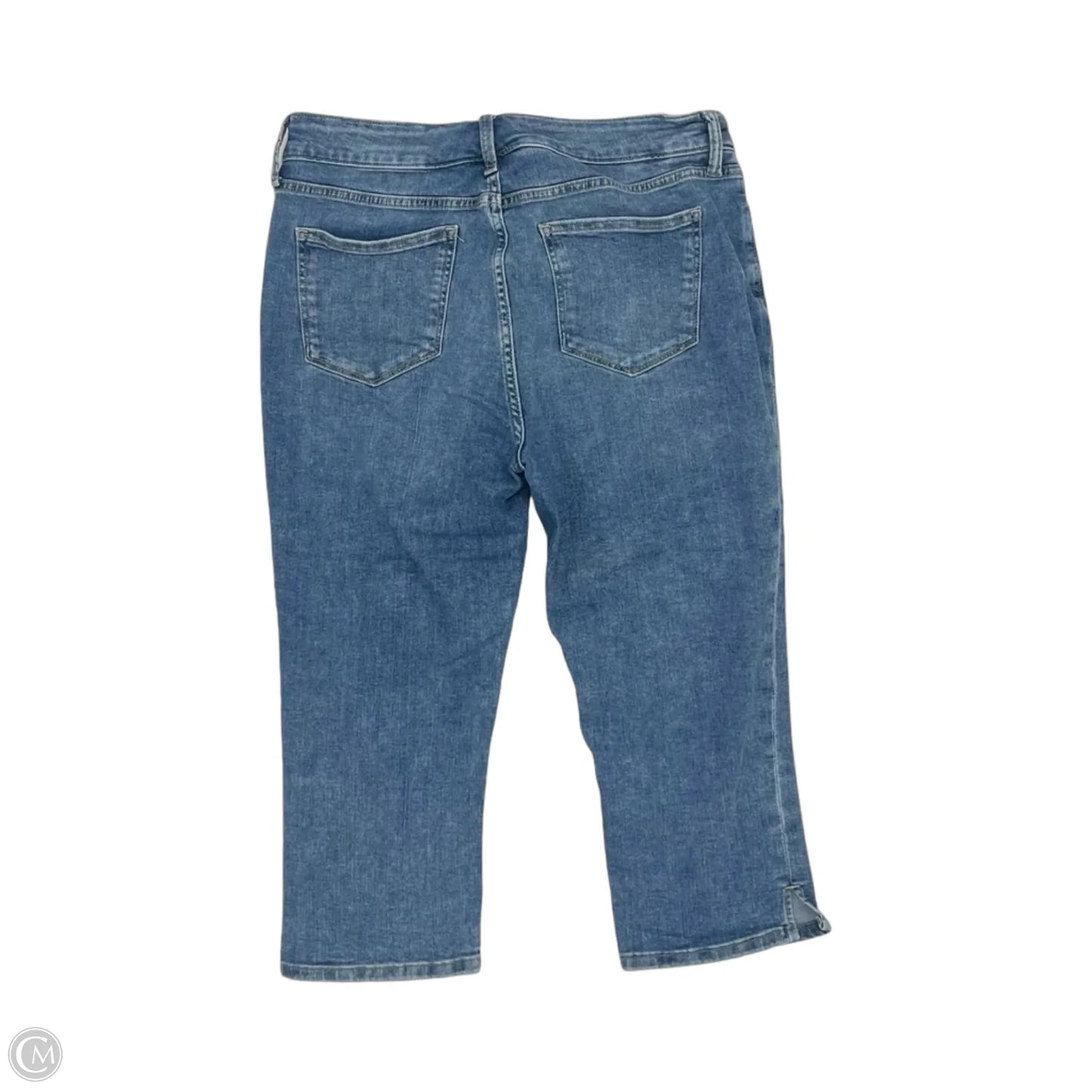 Jeans Cropped By St Johns Bay In Blue Denim, Size: 12