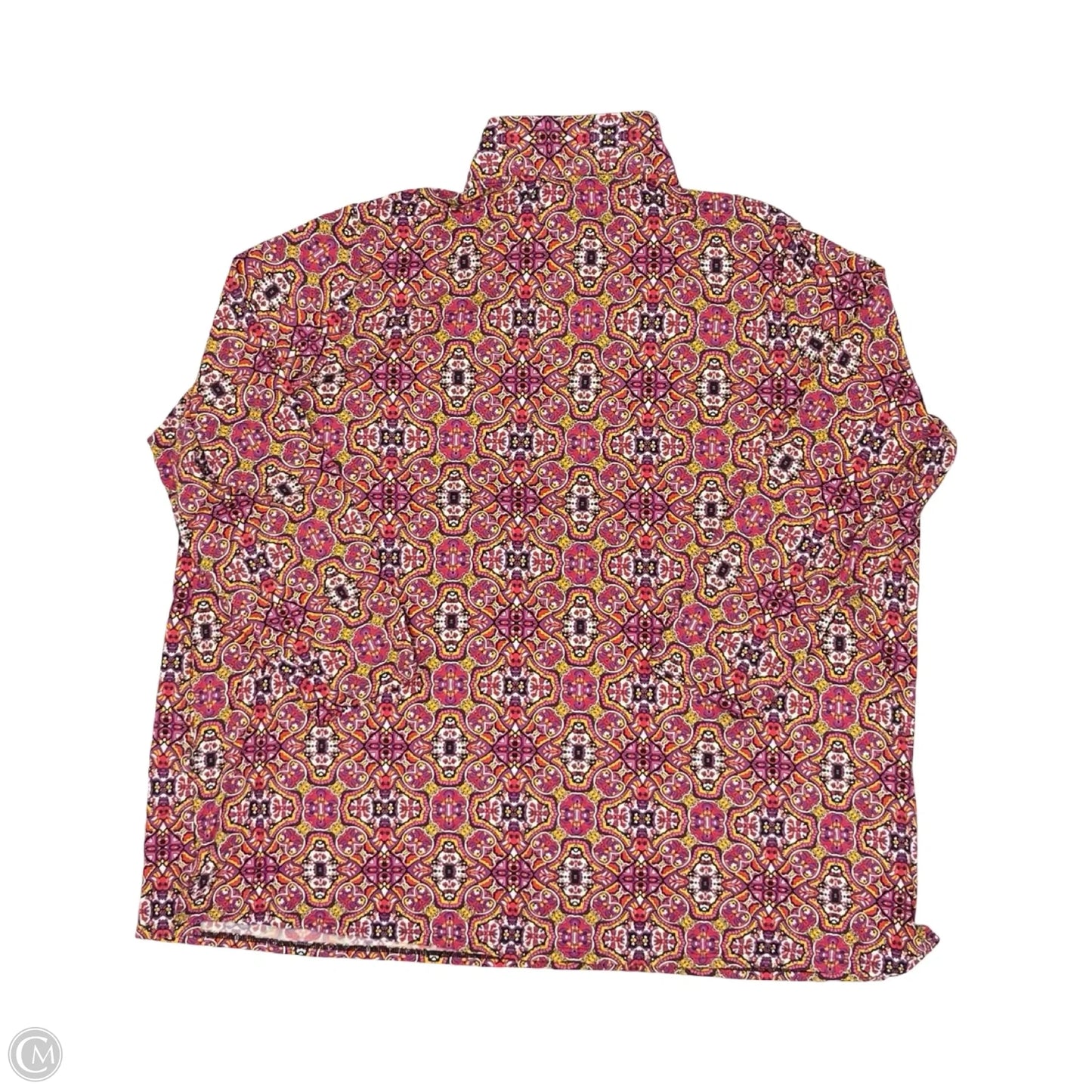 Swimwear Cover-up By Lands End In Purple & Yellow, Size: 3x