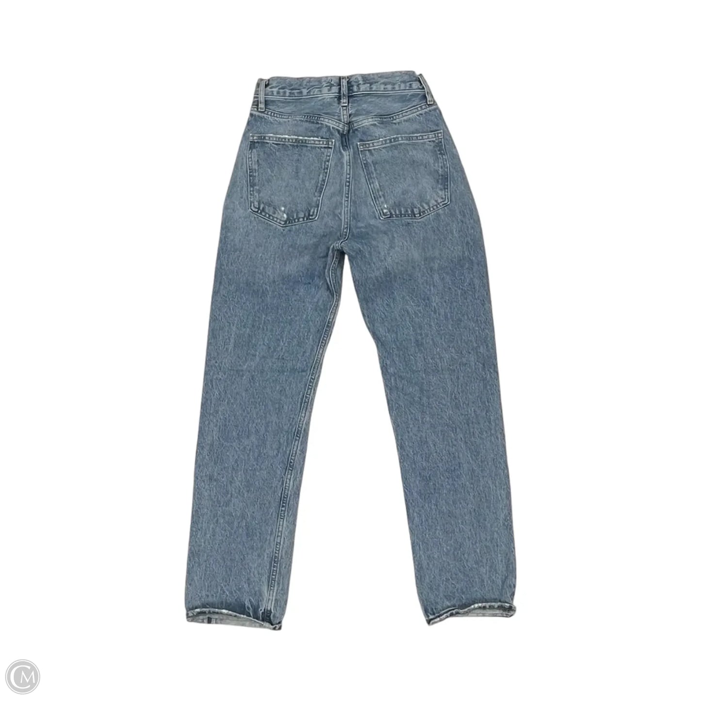 Jeans Straight By Agolde In Blue Denim, Size: 2