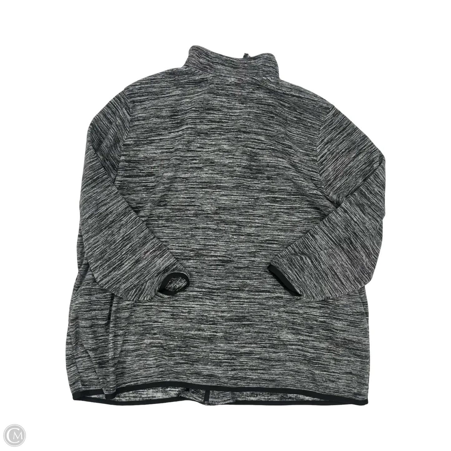 Jacket Fleece By Woman Within In Grey, Size: 3x