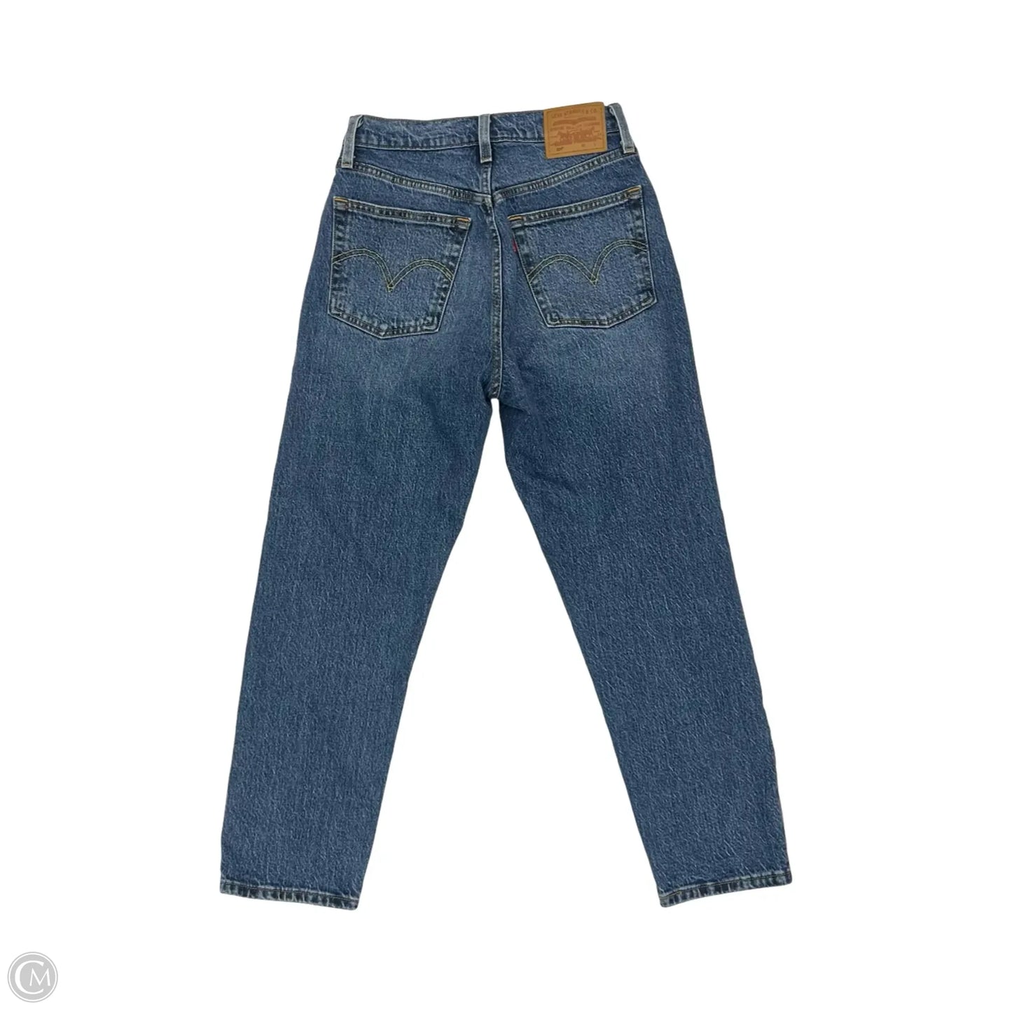 Jeans Straight By Levis In Blue Denim, Size: 2