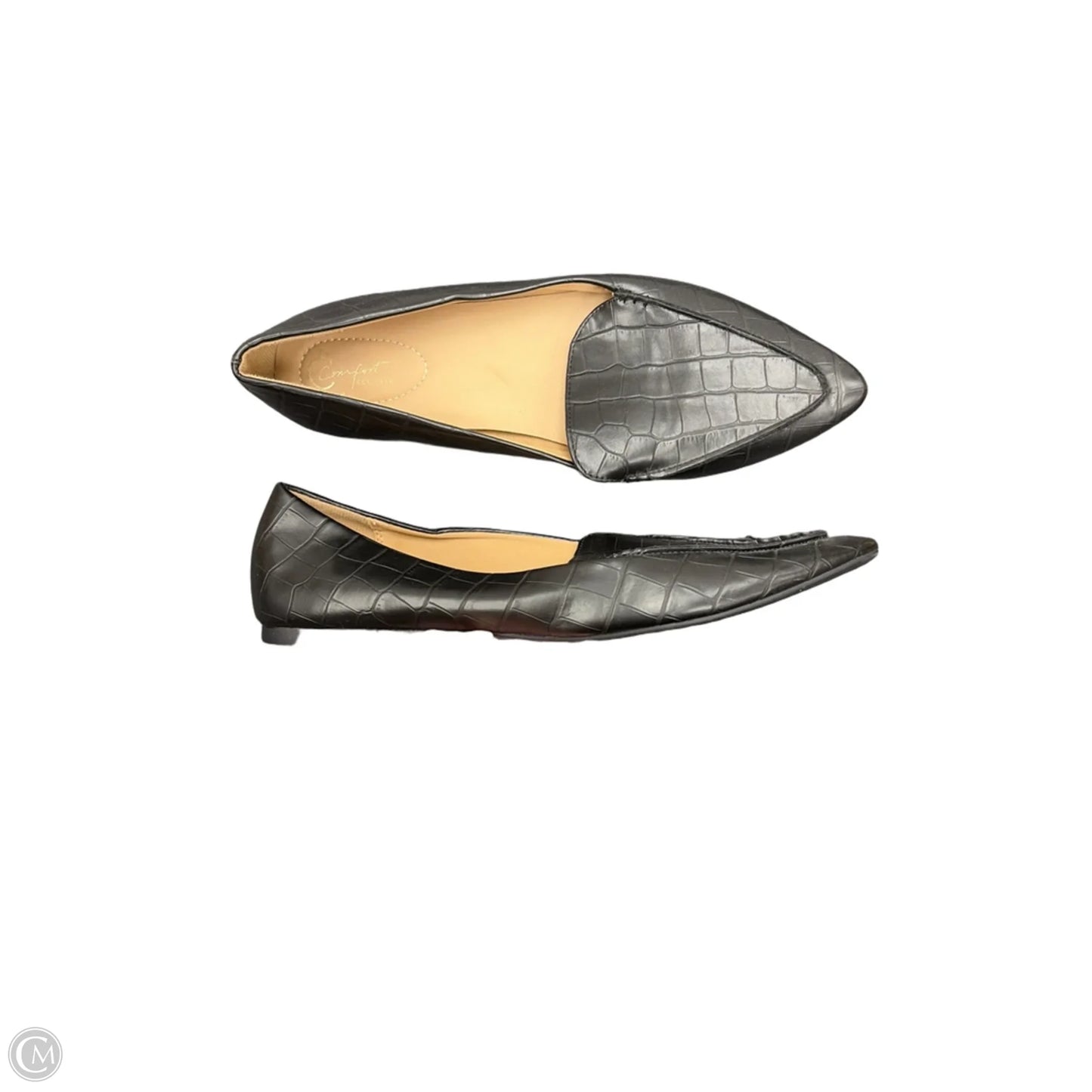 Shoes Flats By Cato In Black, Size: 11