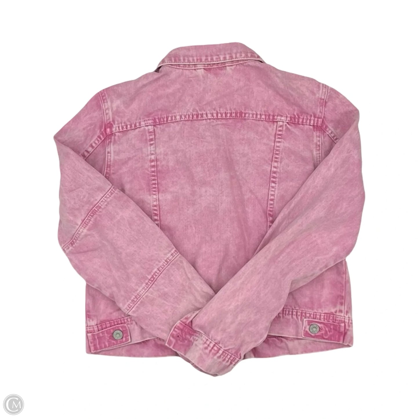 Jacket Denim By Free People In Pink Denim, Size: S