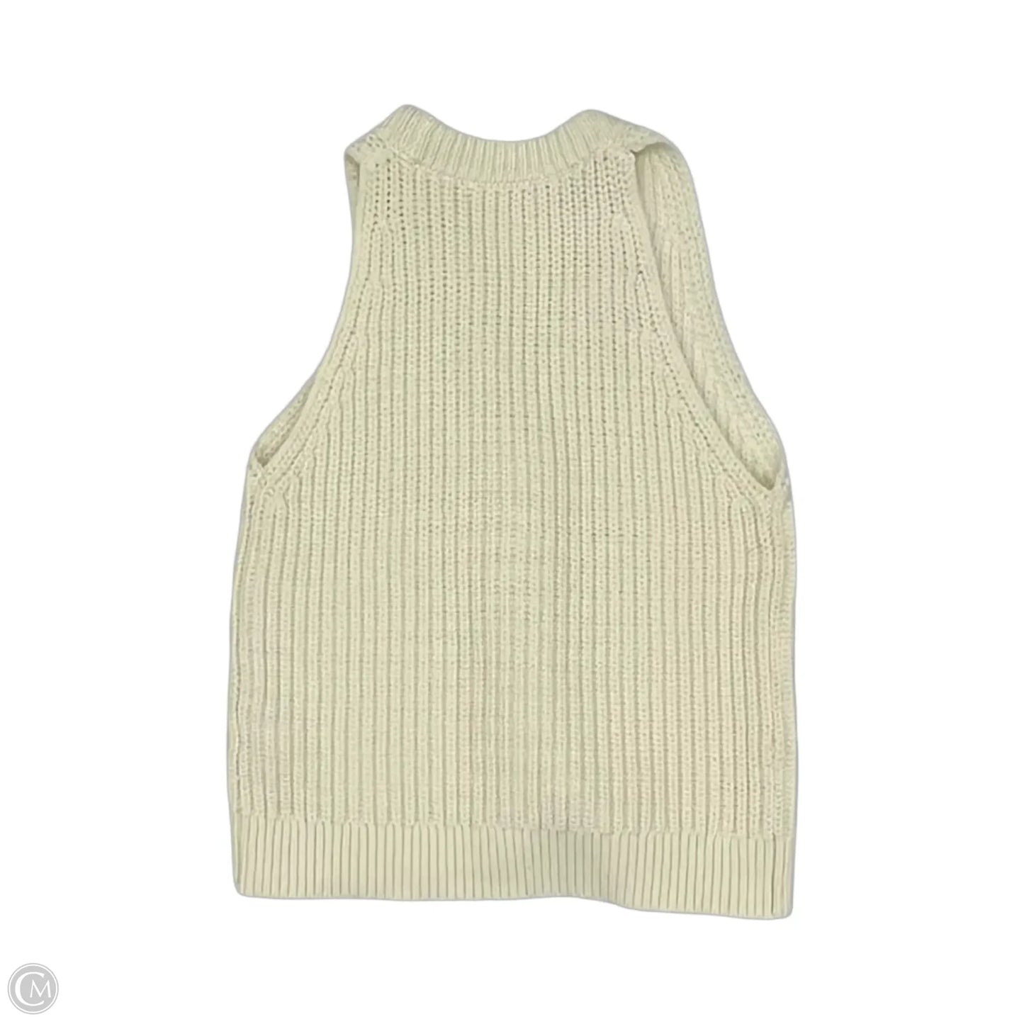 Vest Sweater By Madewell In Cream, Size: S
