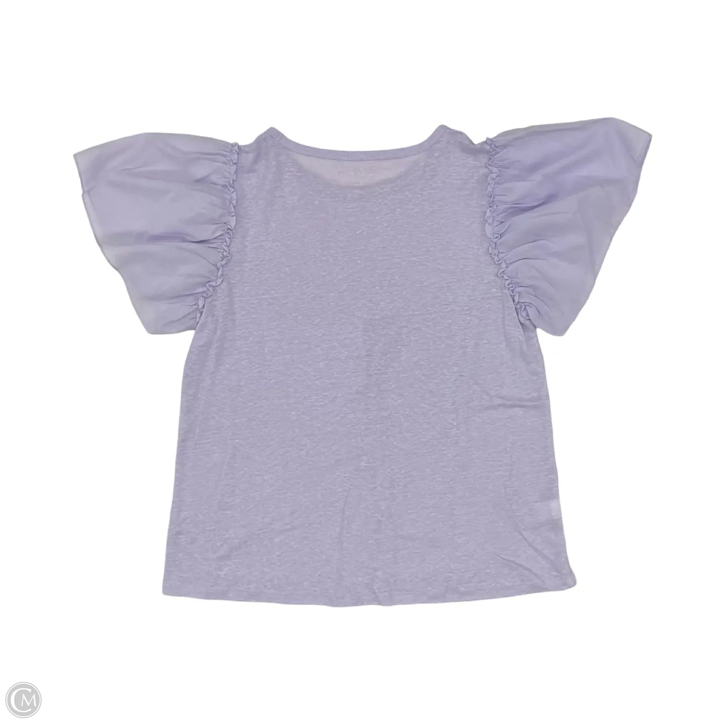 Top Short Sleeve By Loft In Purple, Size: S
