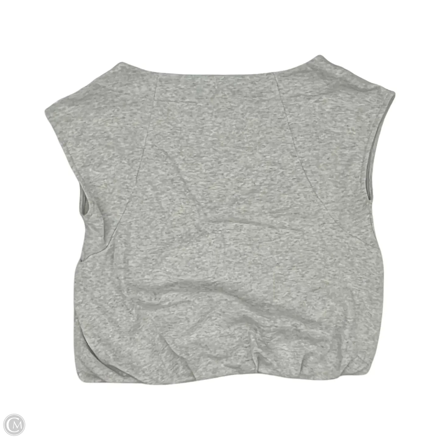 Top Short Sleeve By Loft In Grey, Size: M