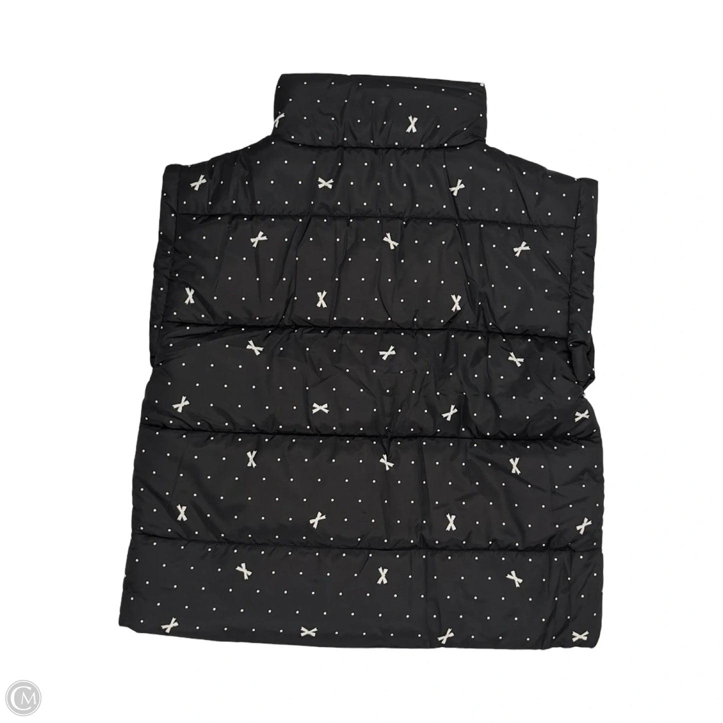 Vest Puffer & Quilted By Blu Pepper In Black & White, Size: M