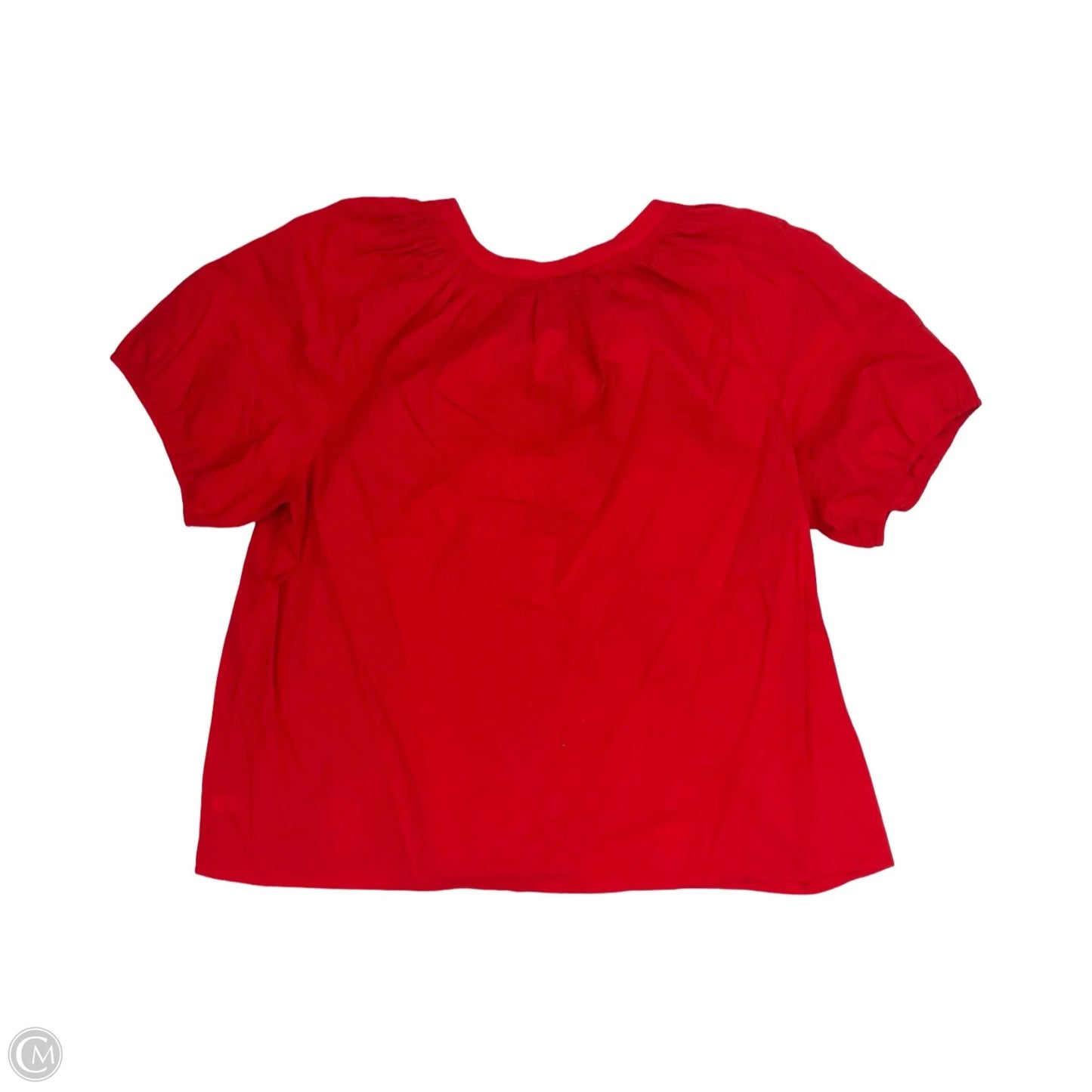 Blouse Short Sleeve By Lane Bryant In Red, Size: 3x