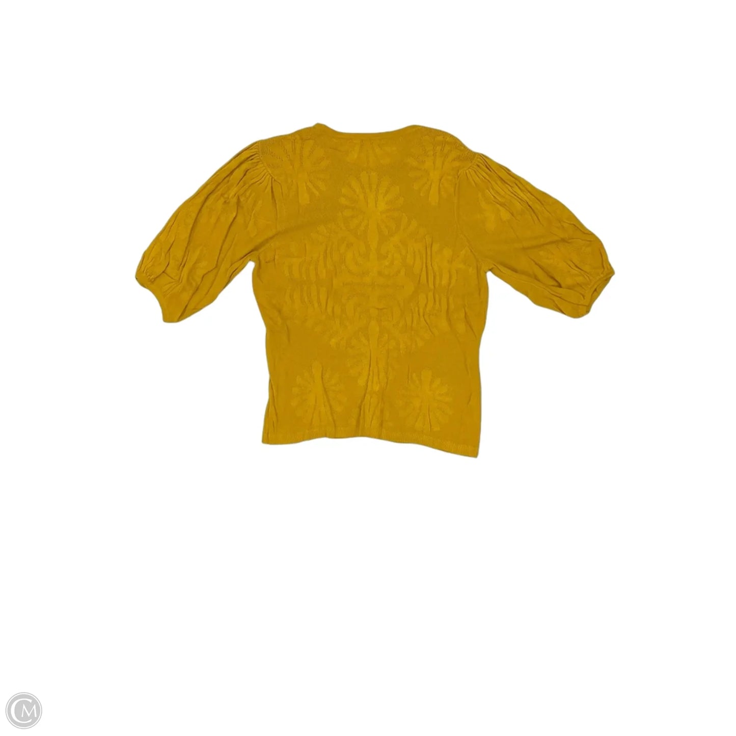 Top Short Sleeve By Ophelia Roe In Gold, Size: 1x