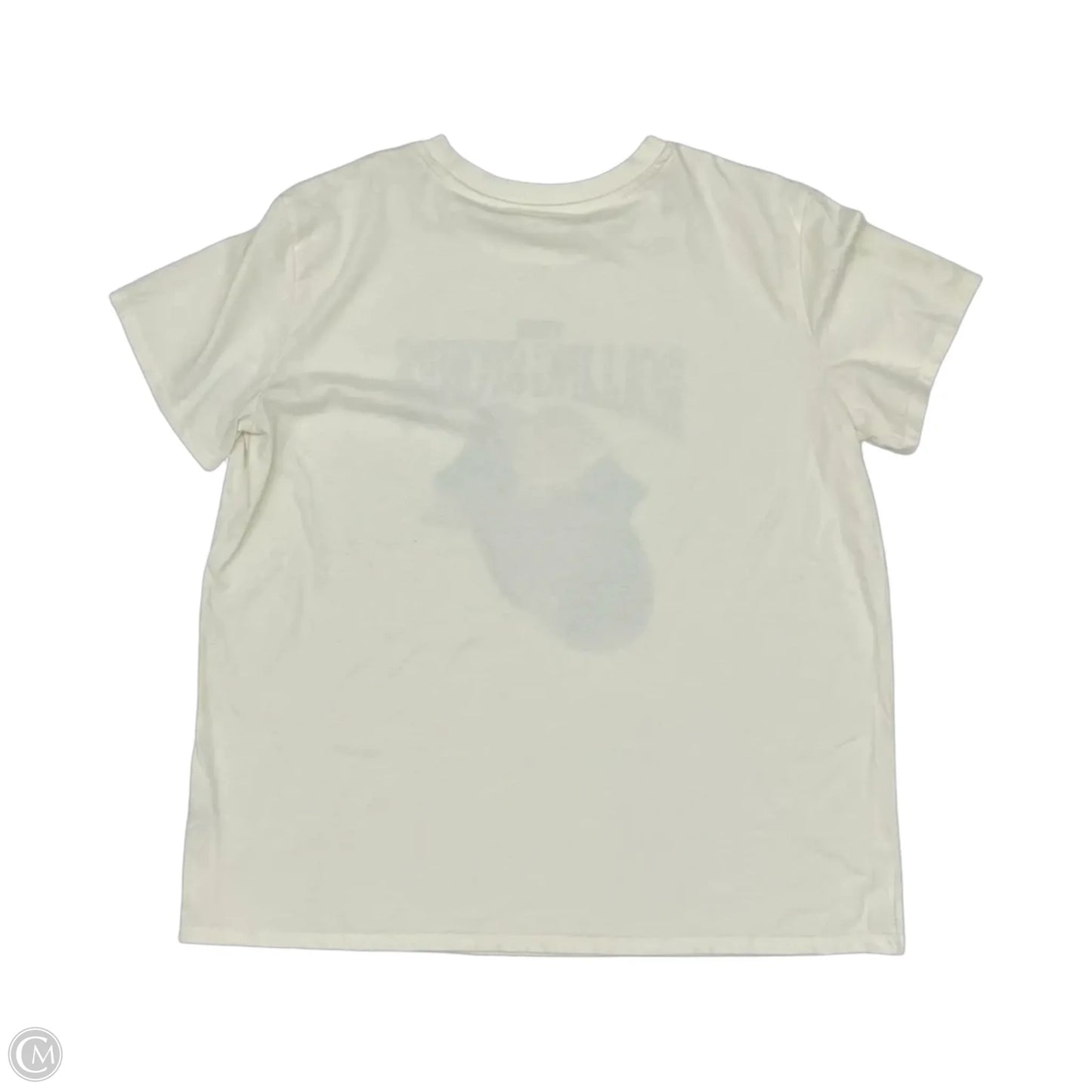 Top Short Sleeve By Clothes Mentor In Cream, Size: Xl