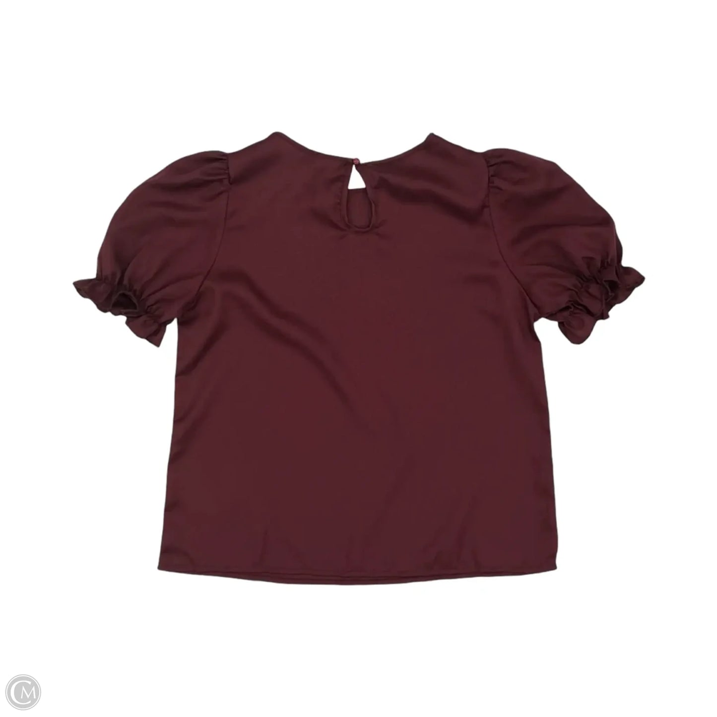 Blouse Short Sleeve By Shein In Blue, Size: Xs