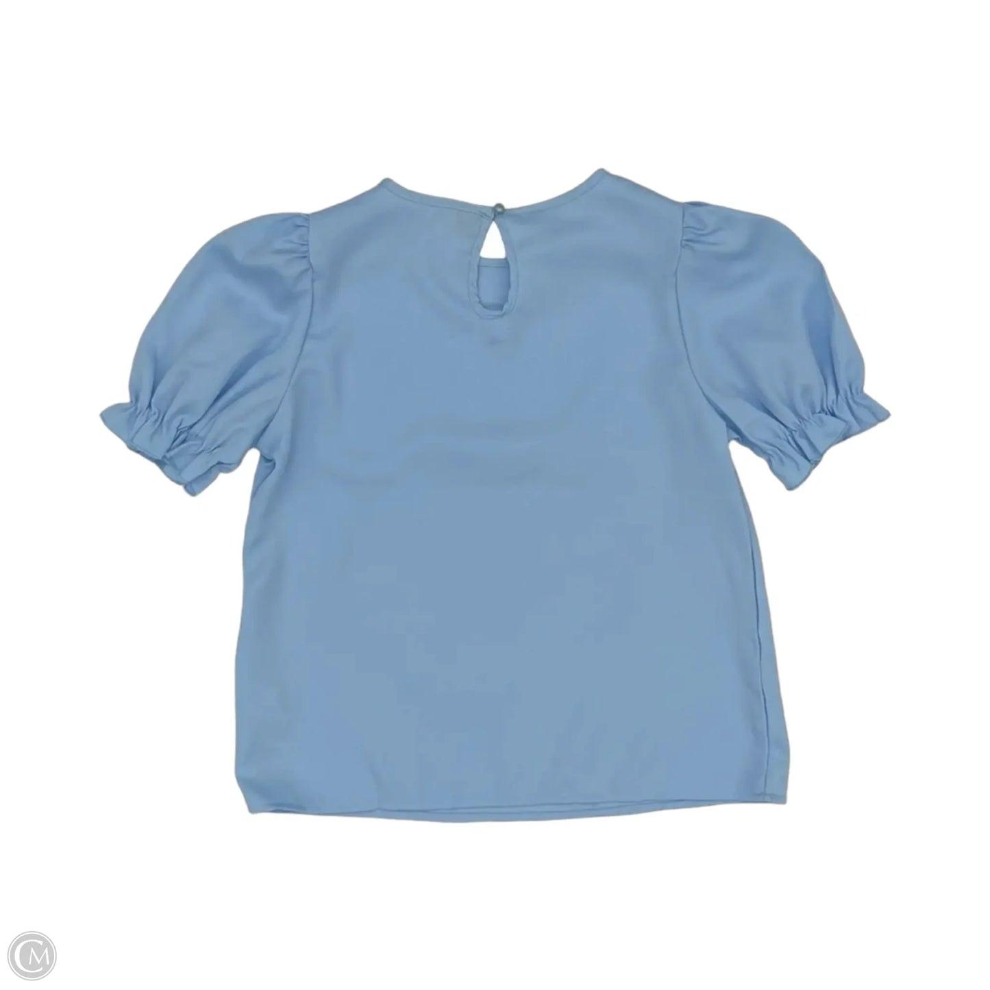 Blouse Short Sleeve By Shein In Maroon, Size: Xs