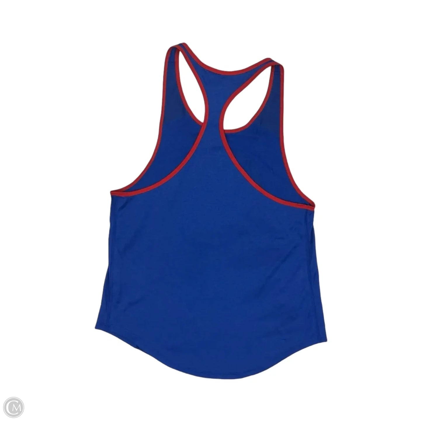 Athletic Tank Top By Nike Apparel In Blue & Red, Size: S