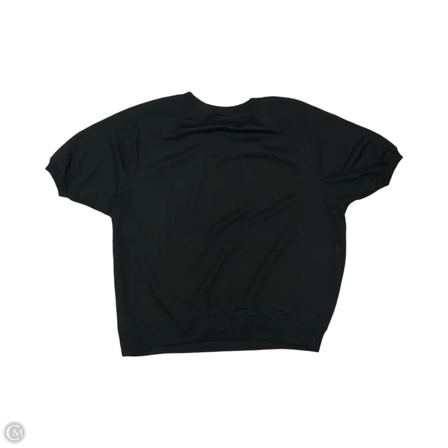 Top Short Sleeve By Just Be In Black, Size: Xl