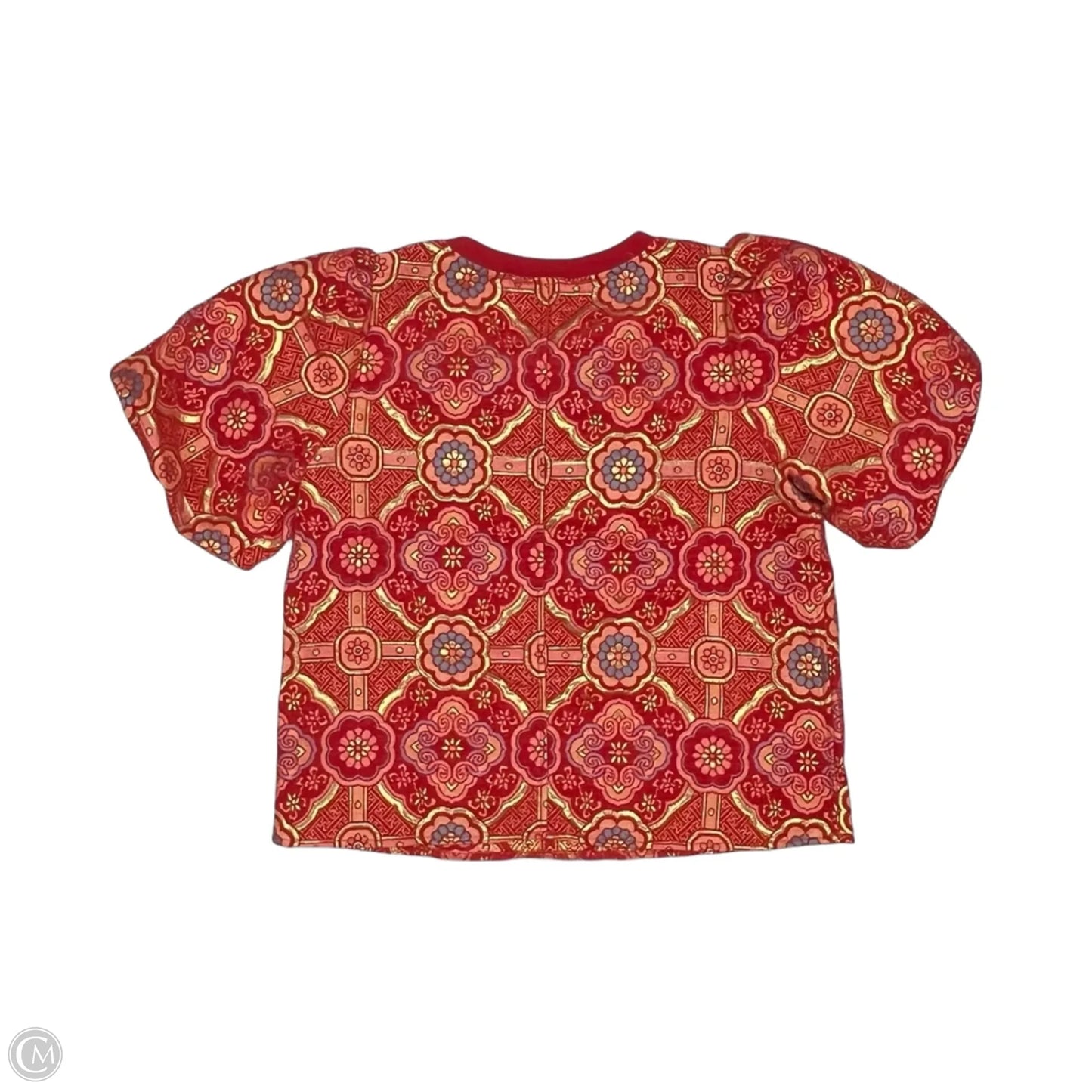 Top Short Sleeve By Voy In Red, Size: L