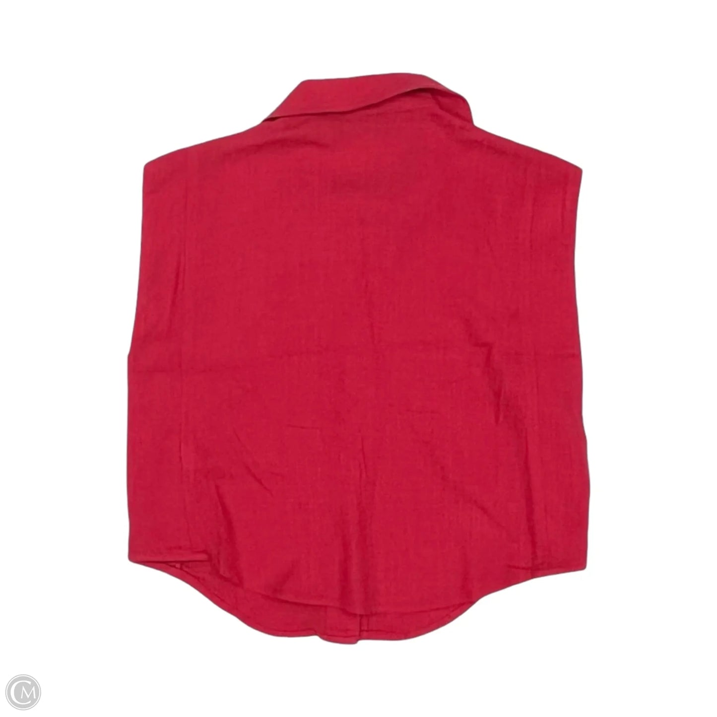 Blouse Sleeveless By Kittenish In Pink, Size: S