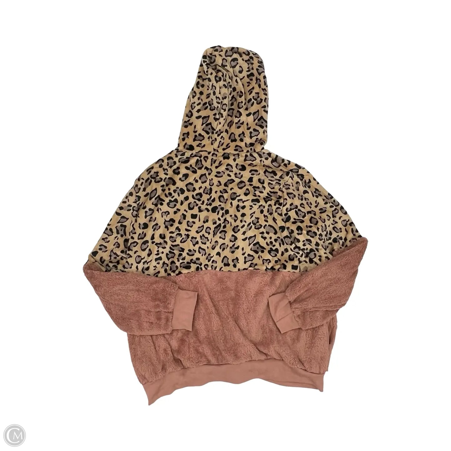 Jacket Faux Fur & Sherpa By Cmf In Animal Print, Size: 3x