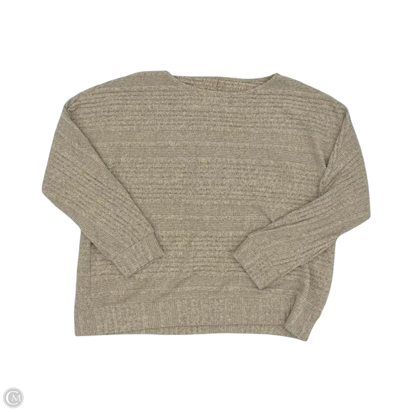 Top Long Sleeve By Clothes Mentor In Tan, Size: 2x