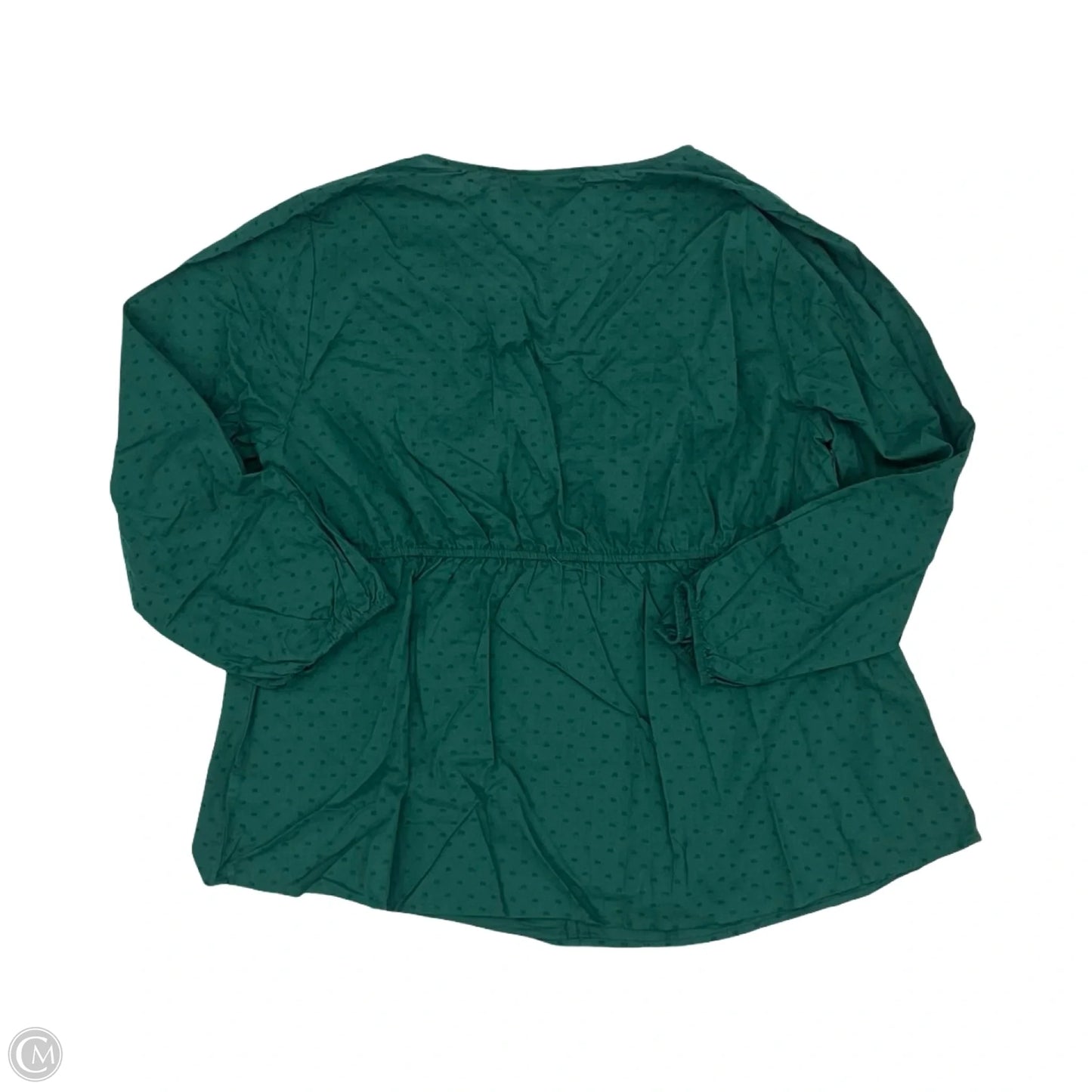 Blouse Long Sleeve By Lane Bryant In Green, Size: Xl