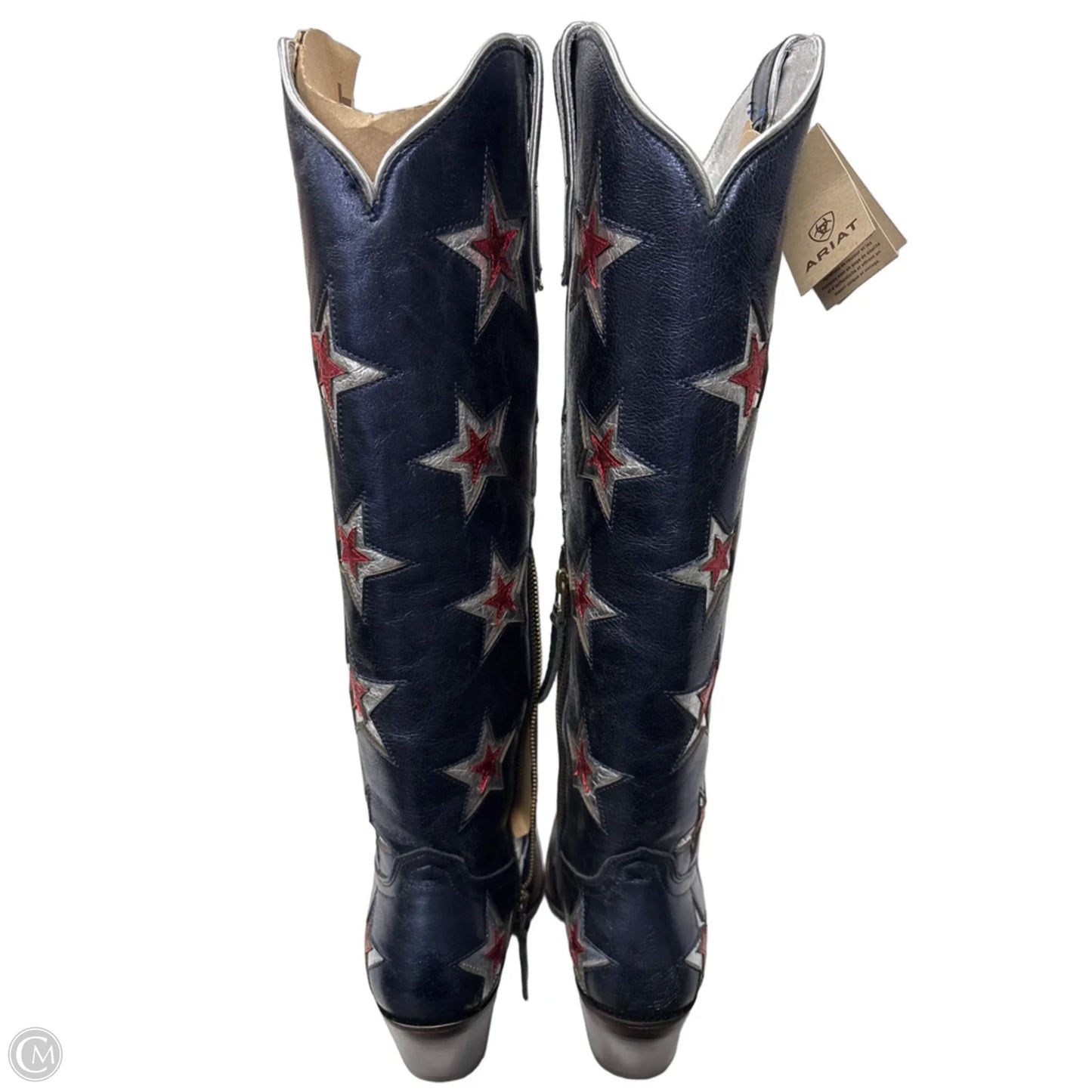 Boots Western By Ariat In Blue & Red & White, Size: 9