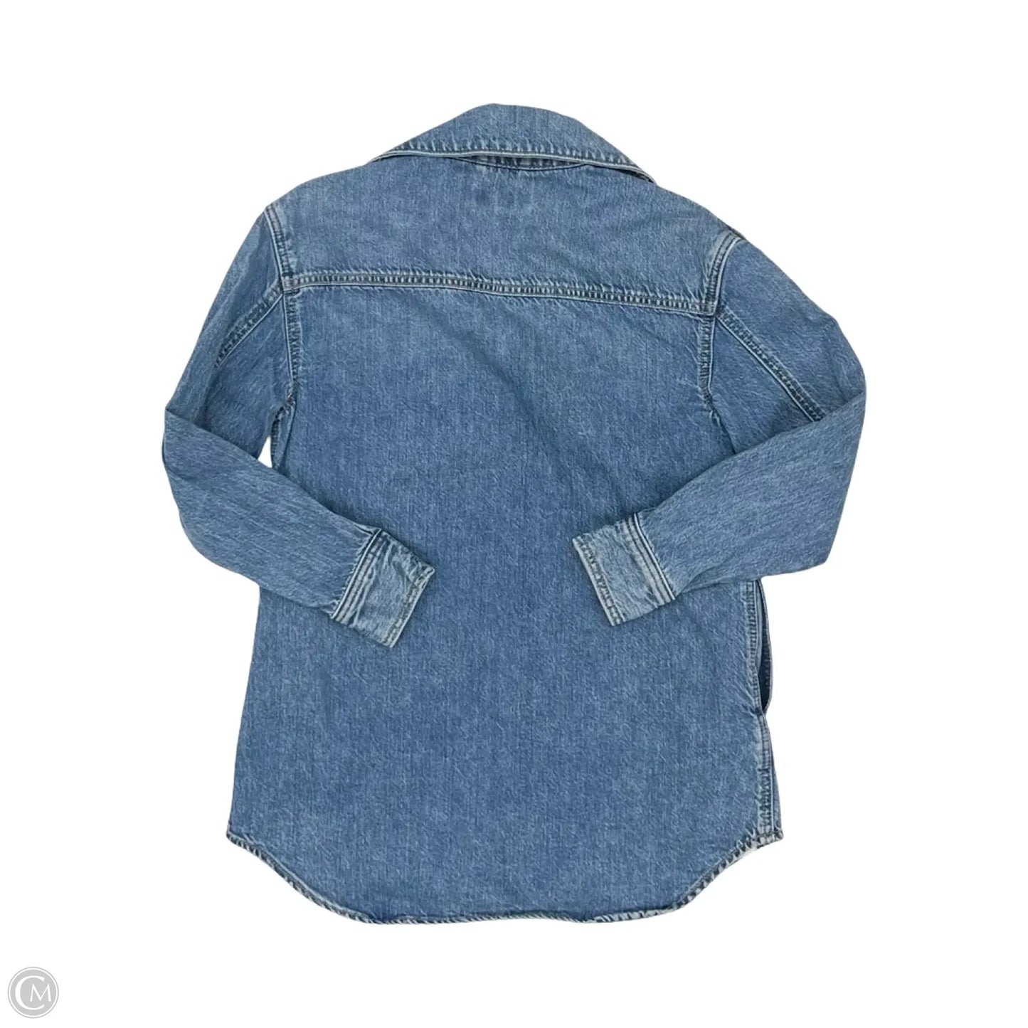 Jacket Denim By Loft In Blue Denim, Size: Xxs