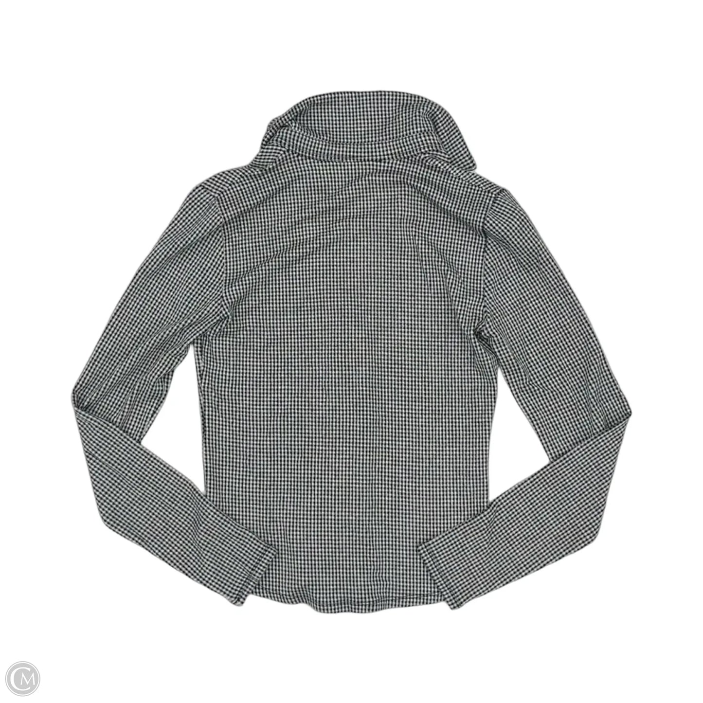 Blouse Long Sleeve By Madewell In Black & White, Size: S